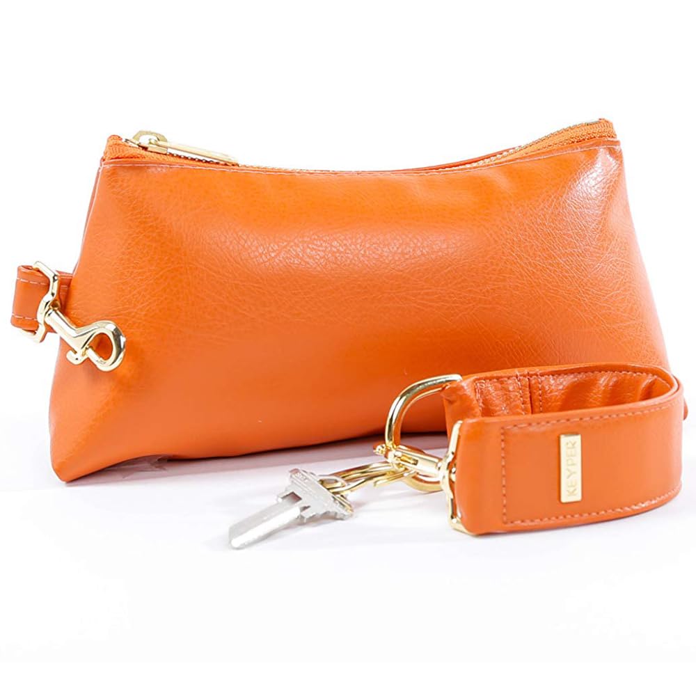 4-Piece Wristlet Keychain Set - Women's Faux Leather Wristlet Bracelet & 3 Stylish Clutch Purses | Fashion Handbags for Everyday Use, Parties & Date Nights