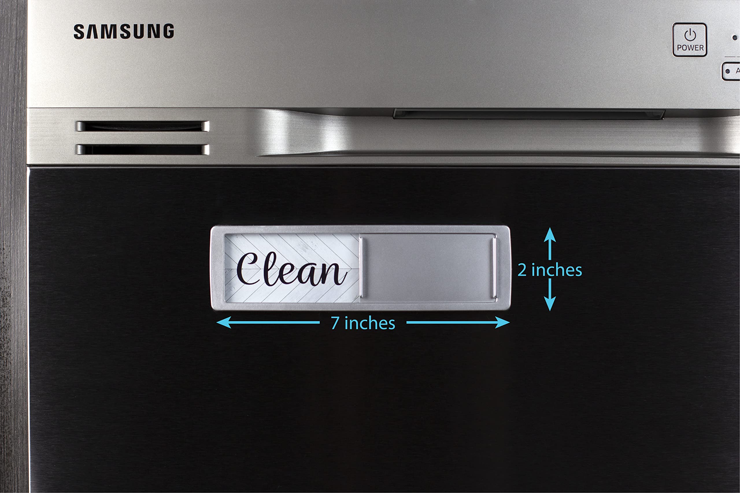 **Universal Strong Dishwasher Magnet Sign - Clean Dirty Indicator for Kitchen Organization, Rustic Farmhouse Black & White Design - Perfect for Home, Office & RV Use**