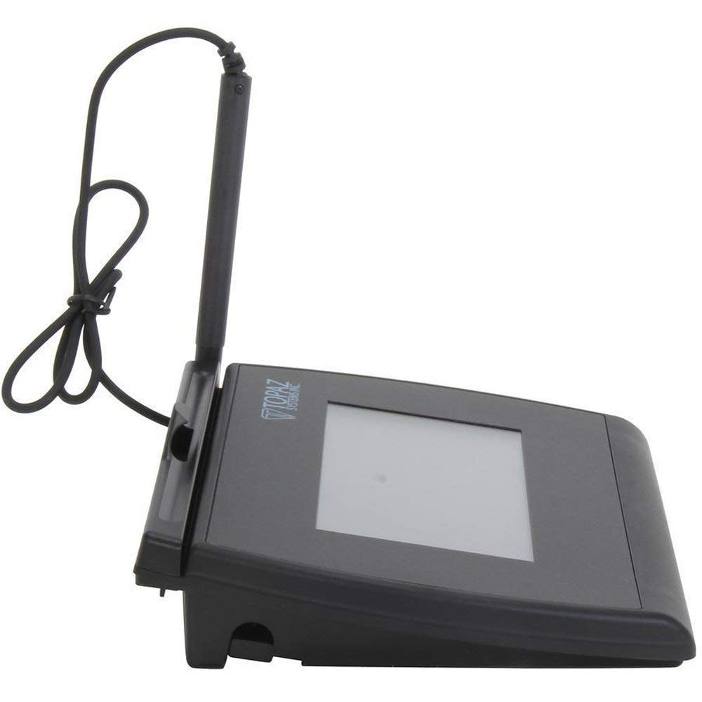 Topaz T-LBK755-BHSB-R SignatureGem LCD 4x3 Electronic Signature Capture Pad - Certified Renewed for Retail, Banking & Office Use