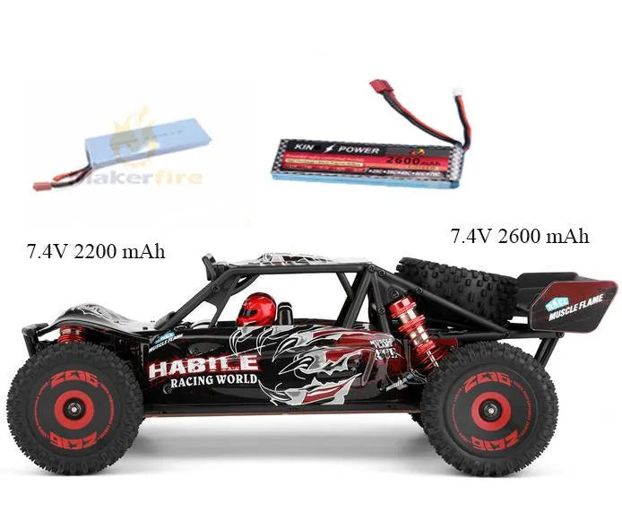 WLtoys 124016 V2 1/12 Scale 2845 4300KV Brushless Motor RC Car - High Speed Remote Control Off-Road Vehicle for Adults & Kids, Perfect for Backyard Racing, Drifting and Outdoor Adventure