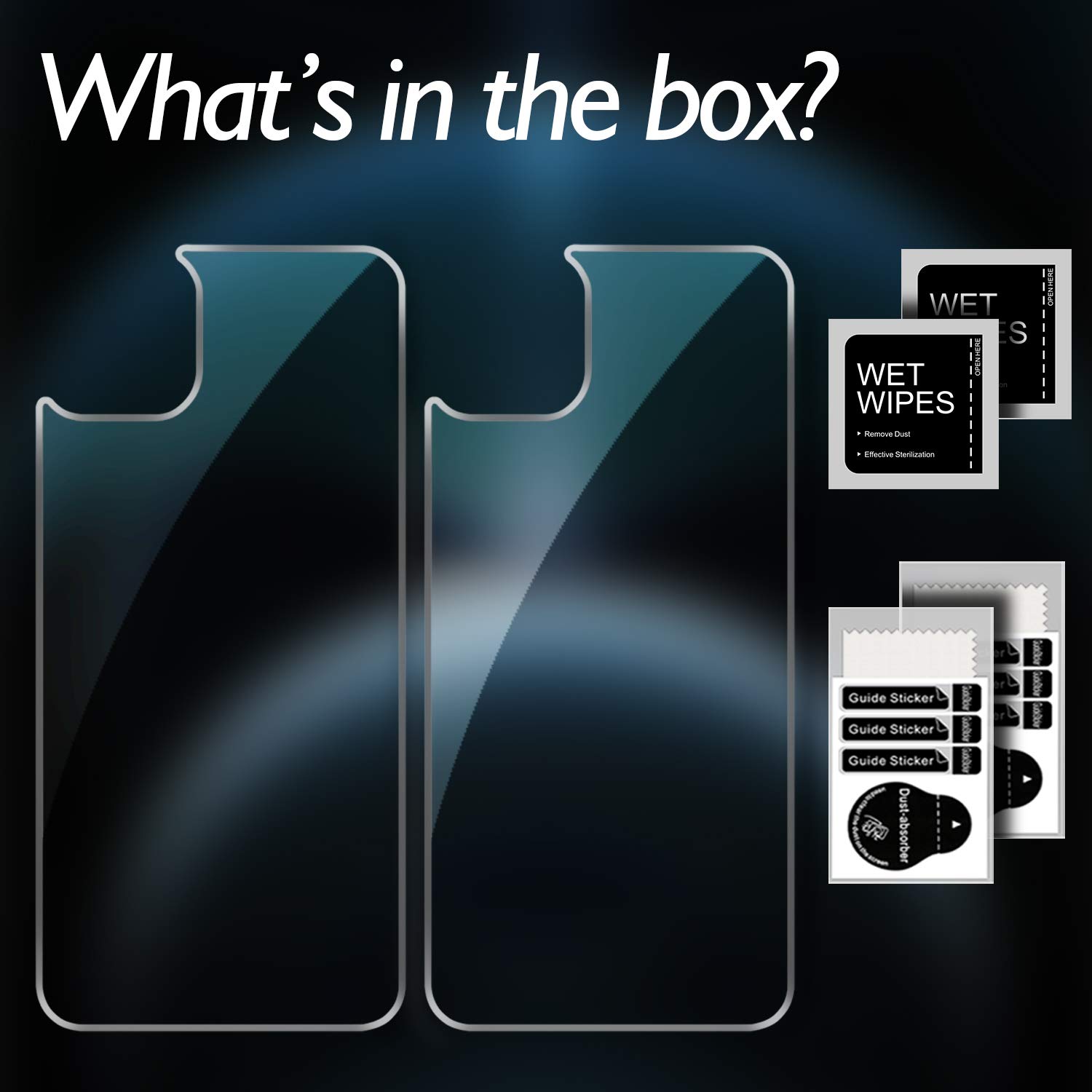 Premium iPhone 12 Pro Max Back Glass Protector [2-Pack] - Tempered Glass Rear Screen Protector with HD Clarity for iPhone 12 Pro Max (6.7 inch) - Perfect for Everyday Protection Against Scratches and Drops
