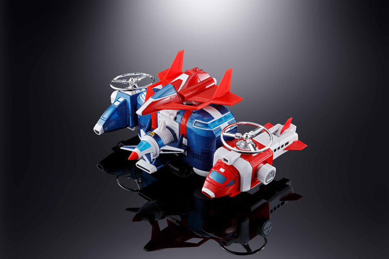 Bandai Soul of Chogokin GX-88 Armored Fleet Dairugger XV (Vehicle Voltron) Die-Cast Action Figure Toy - Collectible Robot Model for Anime Fans & Display