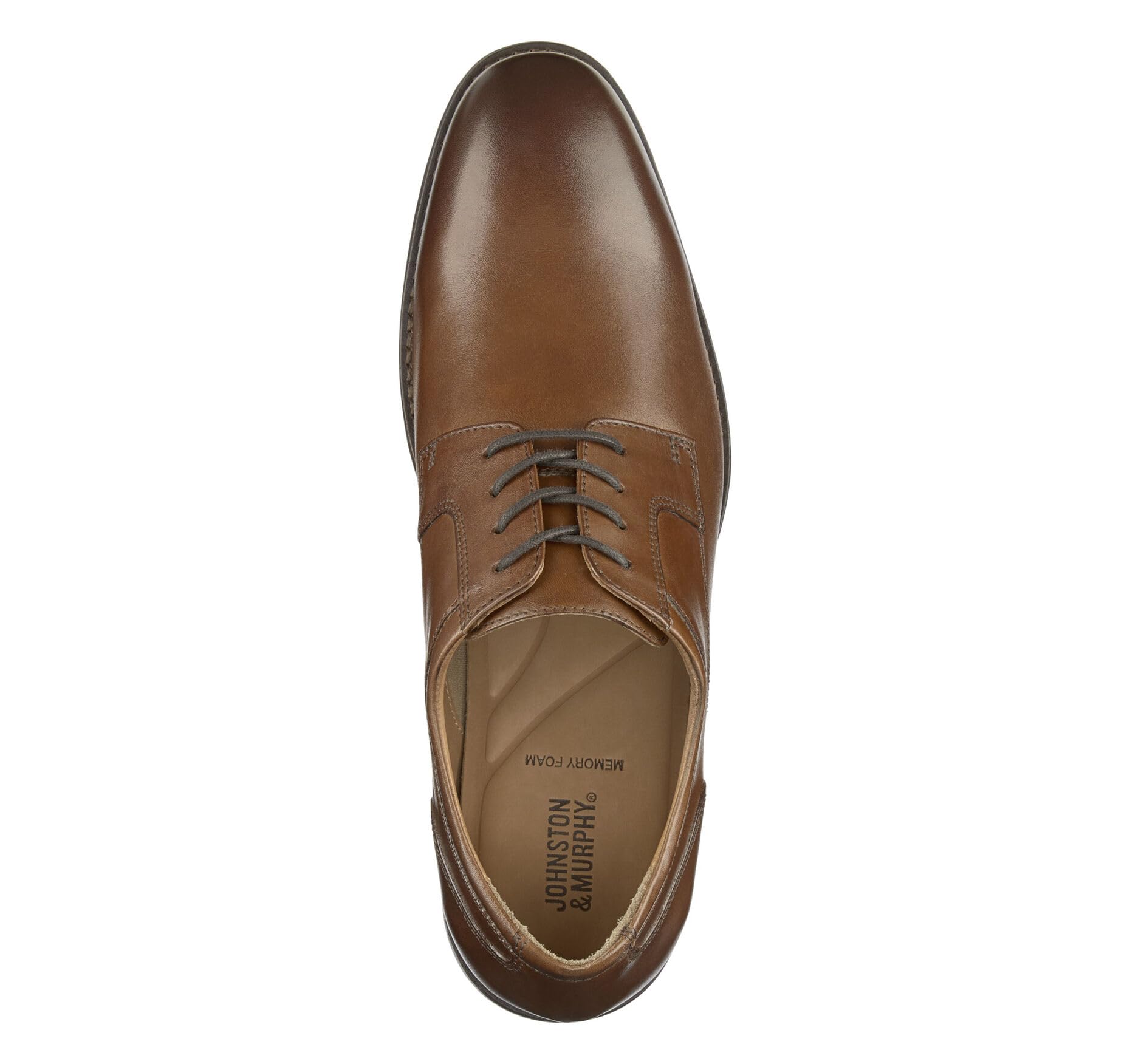 Johnston & Murphy Lewis Men's Plain Toe Dress Shoes - Premium Full-Grain Patent Leather Formal Shoes for Business & Office Wear - Comfortable Mens Oxfords for Weddings, Interviews & Special Occasions