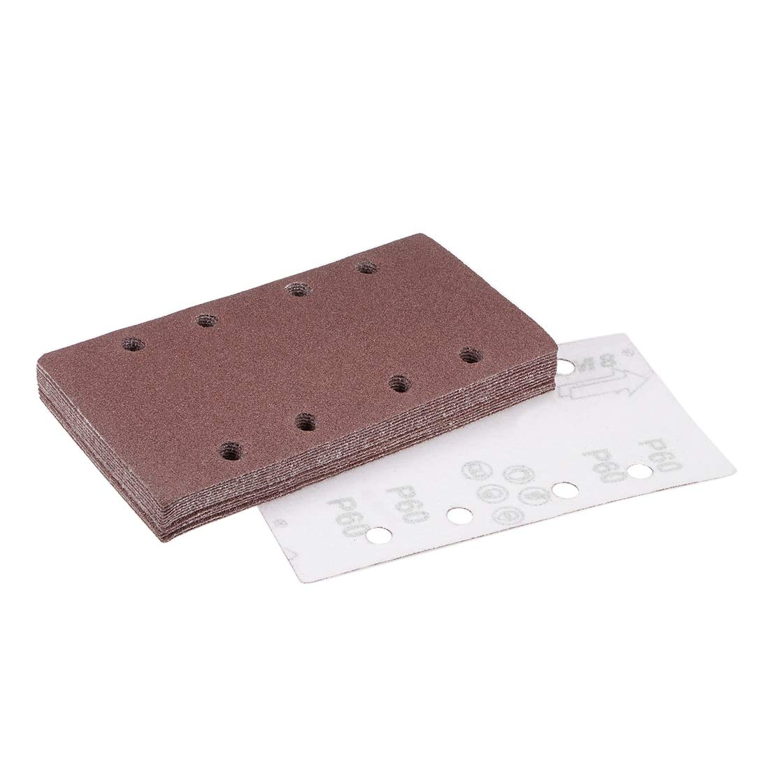 60-Grit Hook and Loop Sanding Sheets - 15Pcs 7.3