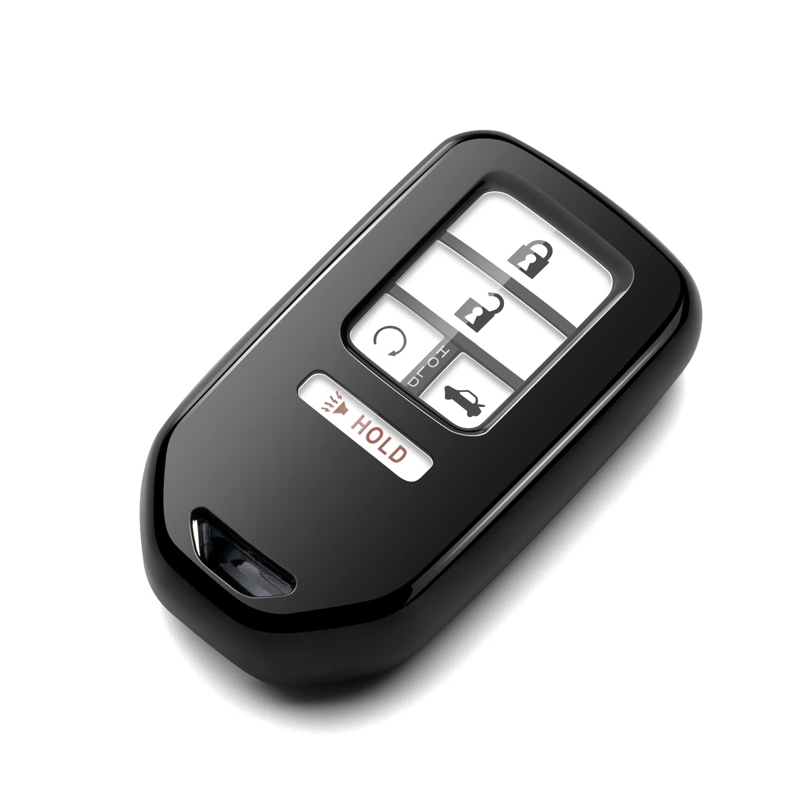 **Durable TPU Key Fob Cover for Honda Civic, Accord, CR-V, Pilot, Odyssey – Black Protective Case with Keychain – Perfect for Car Key Protection & Easy Access**    *(Ideal for Daily Use, Travel, and Preventing Scratches on Your Honda Key Fob)*