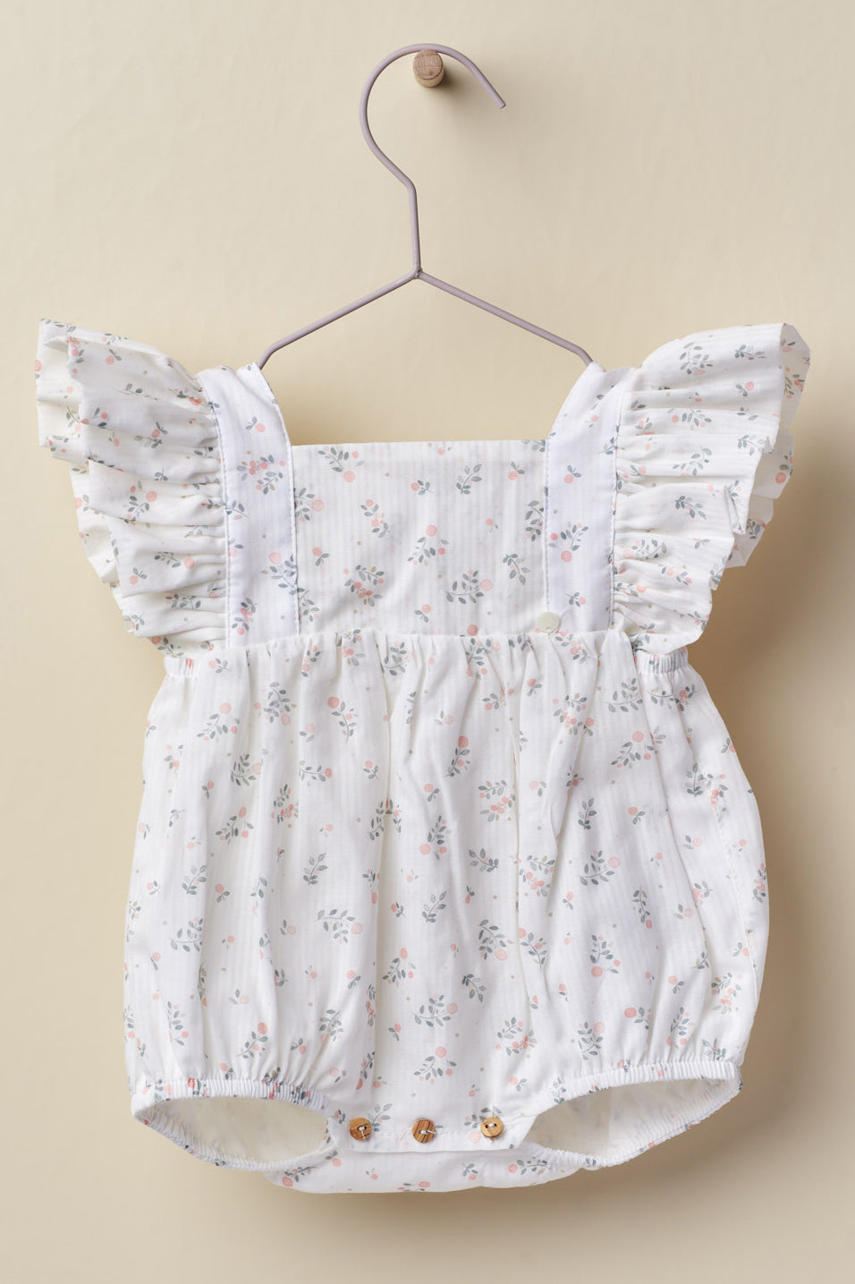 Agatha Floral Romper - Women's Summer Short Sleeve Jumpsuit with Pockets | Perfect for Beach Vacations, Brunch Dates & Outdoor Parties