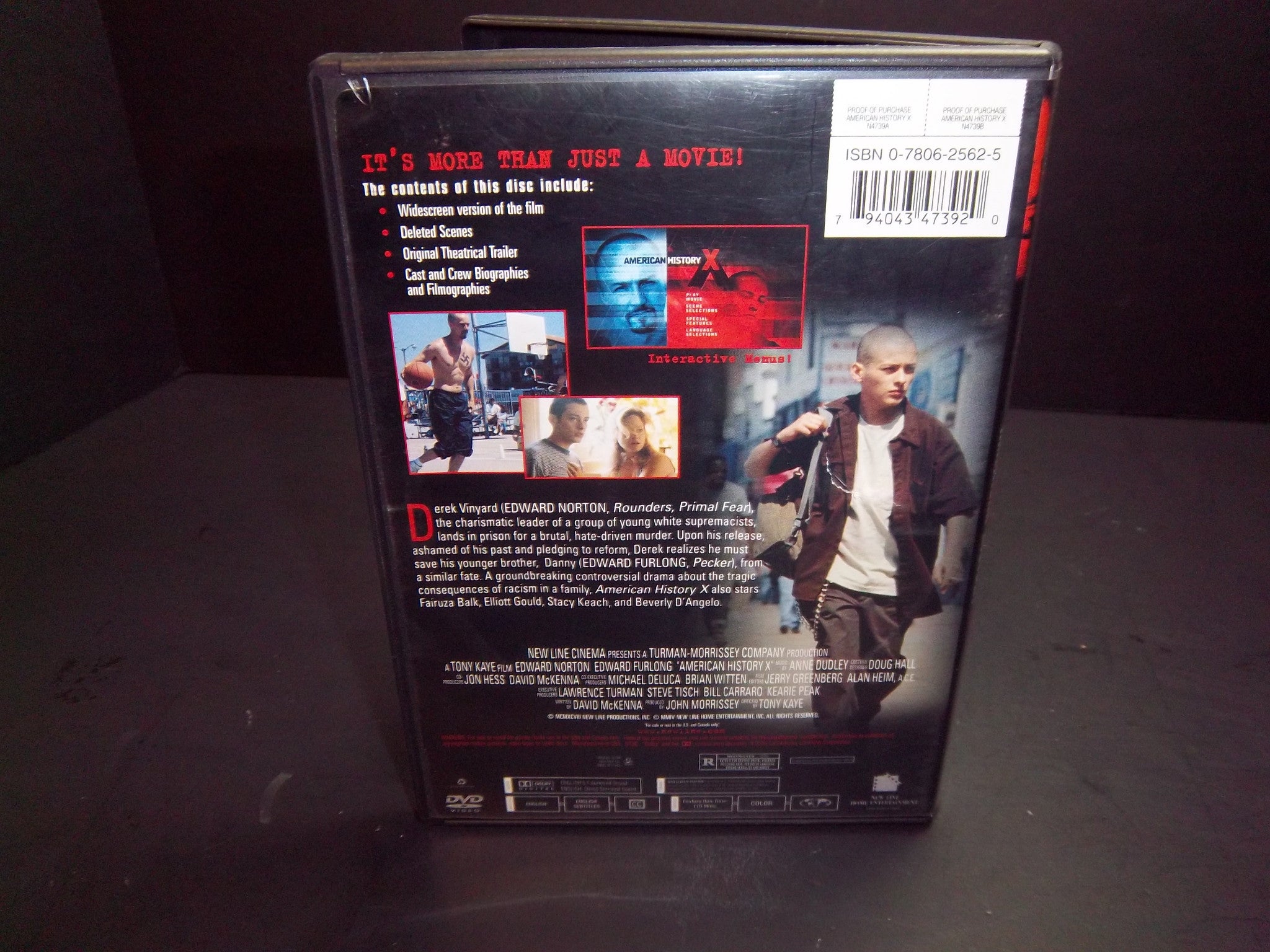 American History X (1998) DVD - Special Edition | Drama Movie About Racism & Redemption | Perfect for Film Studies & Social Discussions