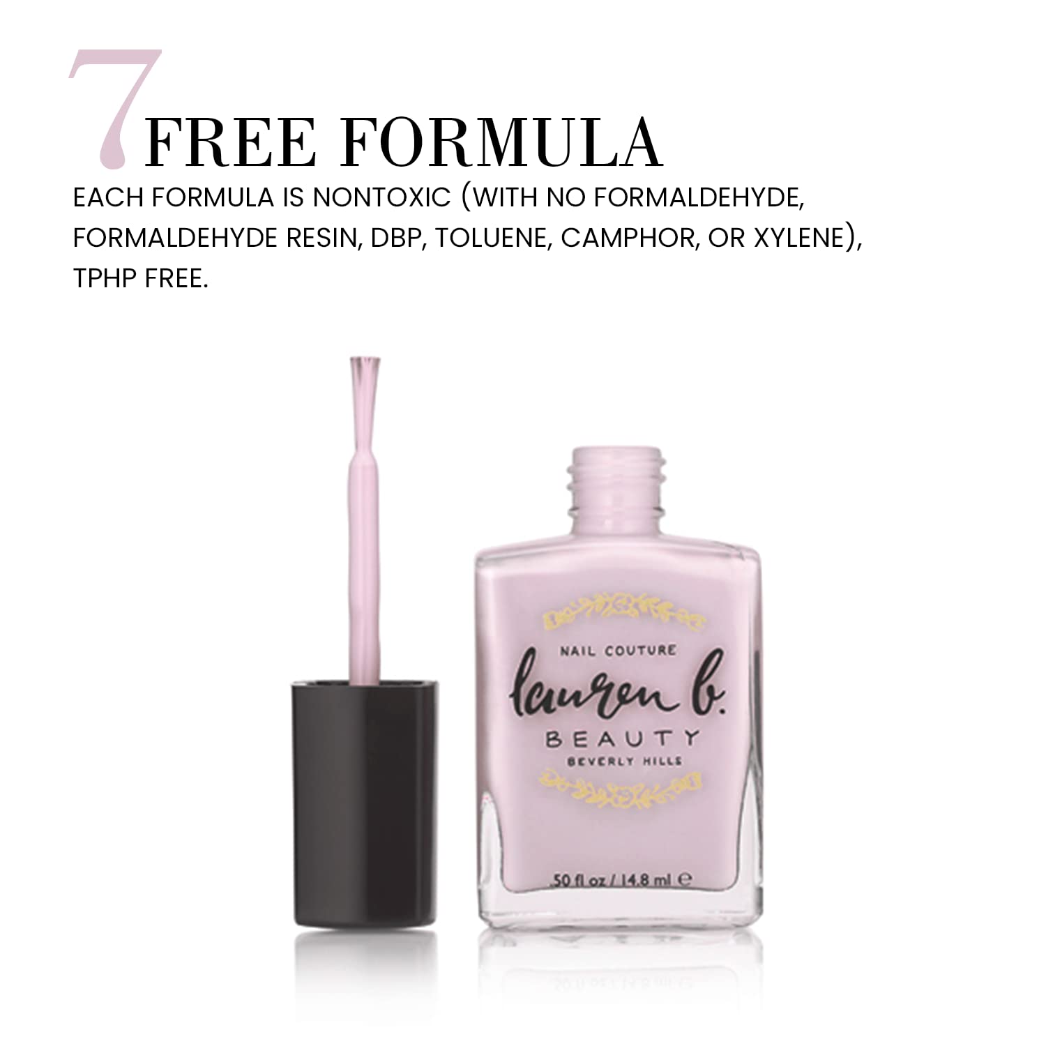 Lauren B. Pale Sand Paradise Nail Polish - Natural Quick Dry Vegan Nail Art Polish for Women | Long Lasting Manicure & Nail Care | Perfect for Everyday Wear, Special Occasions & DIY Nail Art