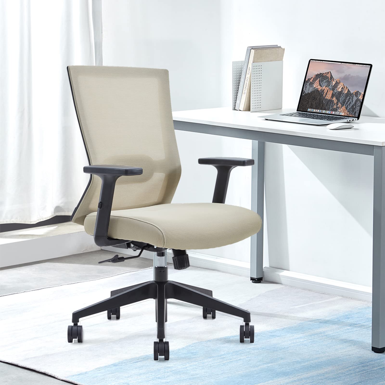 Soohow Ergonomic Office Chair with Lumbar Support - Breathable Mesh Computer Desk Chair for Home & Gaming - Perfect for Work, Study, and Long Hours Sitting