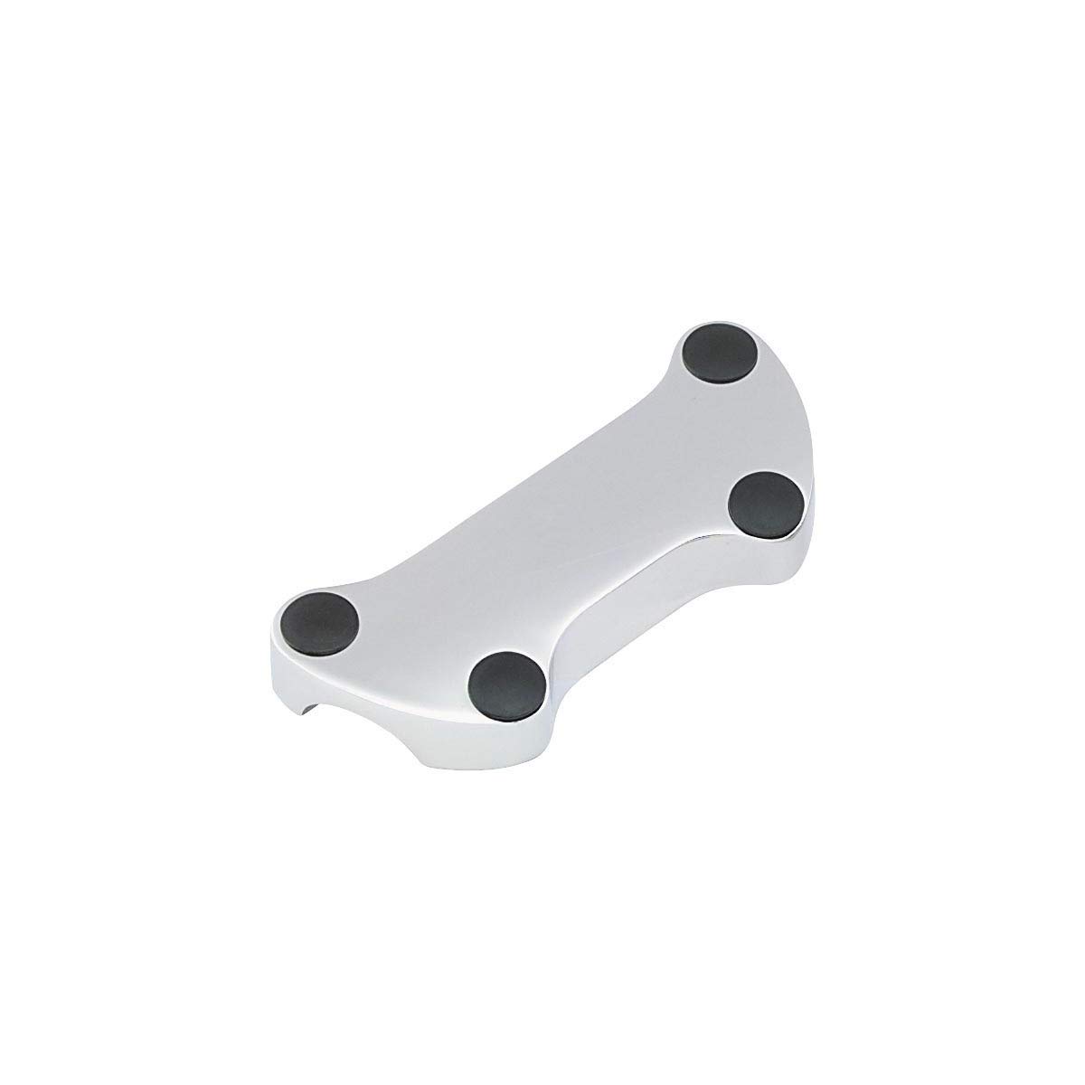 Biker's Choice Chrome Handlebar Top Clamp for 2007-2014 Harley-Davidson FXDB3 (No Skirt) - Motorcycle Customization & Comfort Upgrade