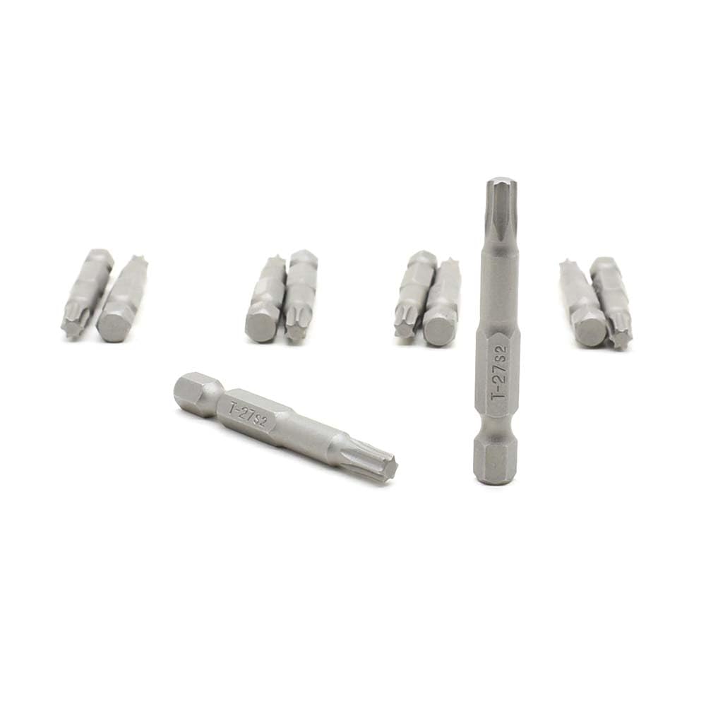 BT227-10PK T27 Single End Torx Screwdriver Bits - 2 Inch Long - 10 Pack - Perfect for Furniture Assembly, Electronics Repair & DIY Projects