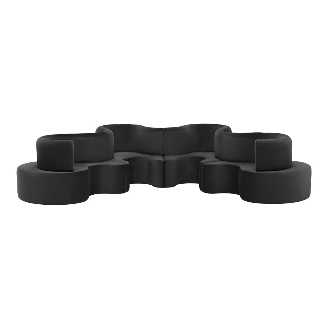 Cloverleaf Modular Sectional Sofa - Customizable Living Room Furniture for Modern Home & Office Use