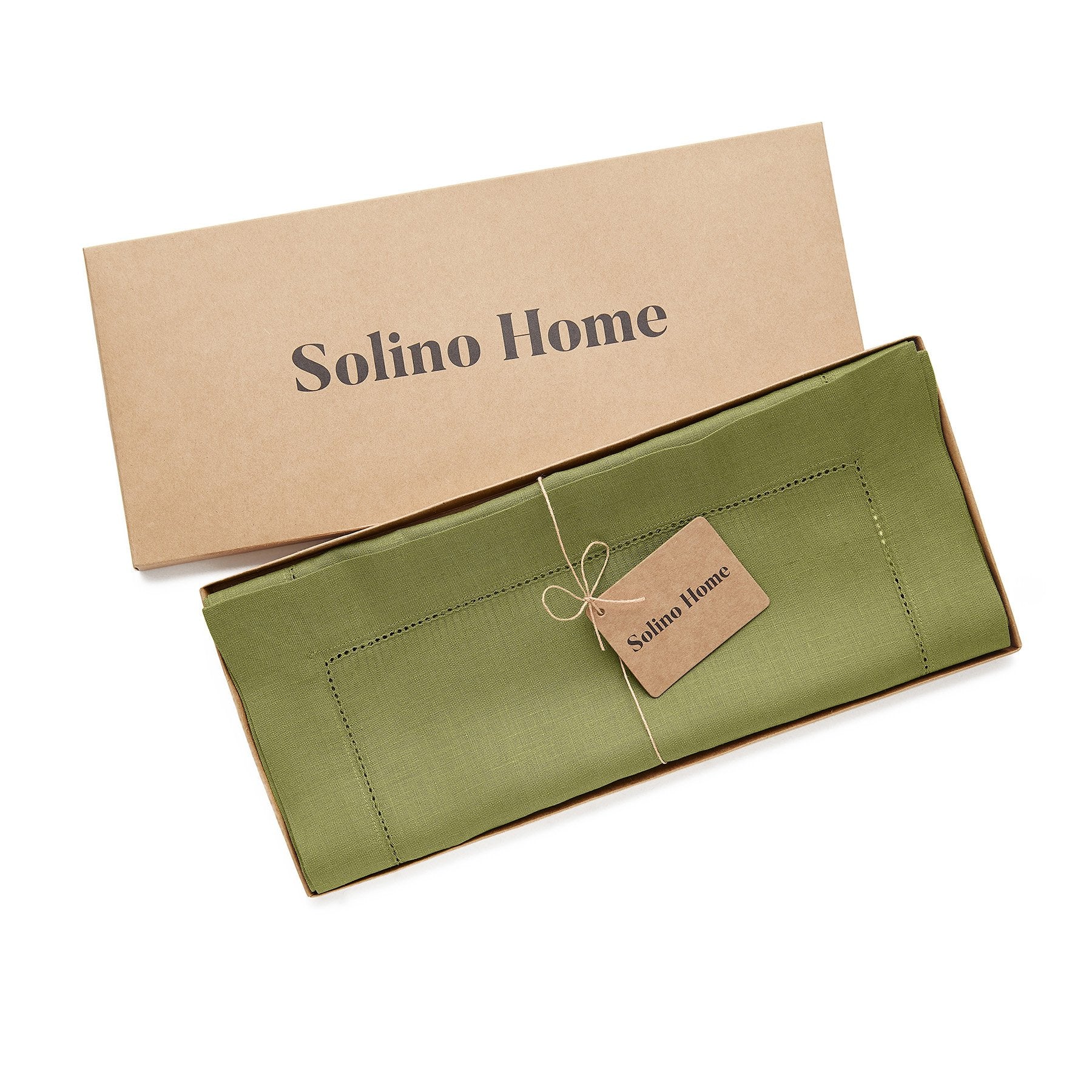 Elegant Classic Hemstitch Table Runner - Premium Linen Dining Table Decor for Weddings, Holidays & Home Decor