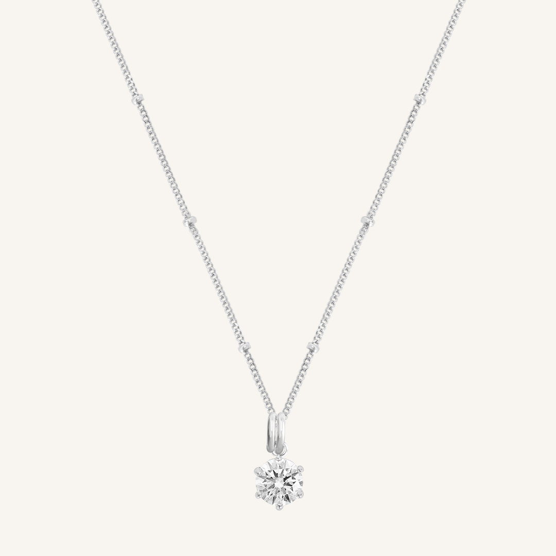 Grace Charm Necklace - Elegant Silver Pendant for Women | Perfect for Weddings, Date Nights & Special Occasions