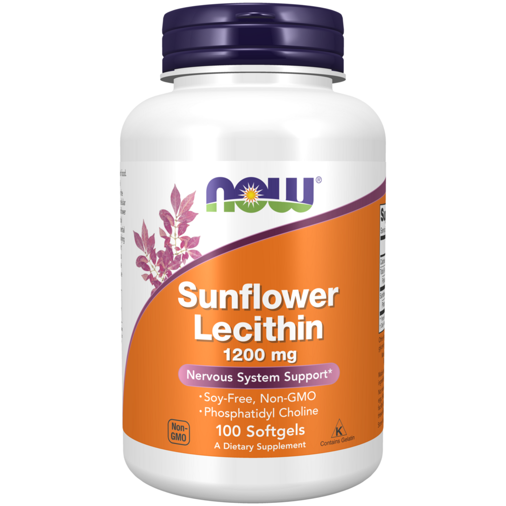 Sunflower Lecithin Powder - Non-GMO, 1200mg per Serving, Supports Brain & Liver Health - Perfect for Smoothies, Baking & Supplement Capsules