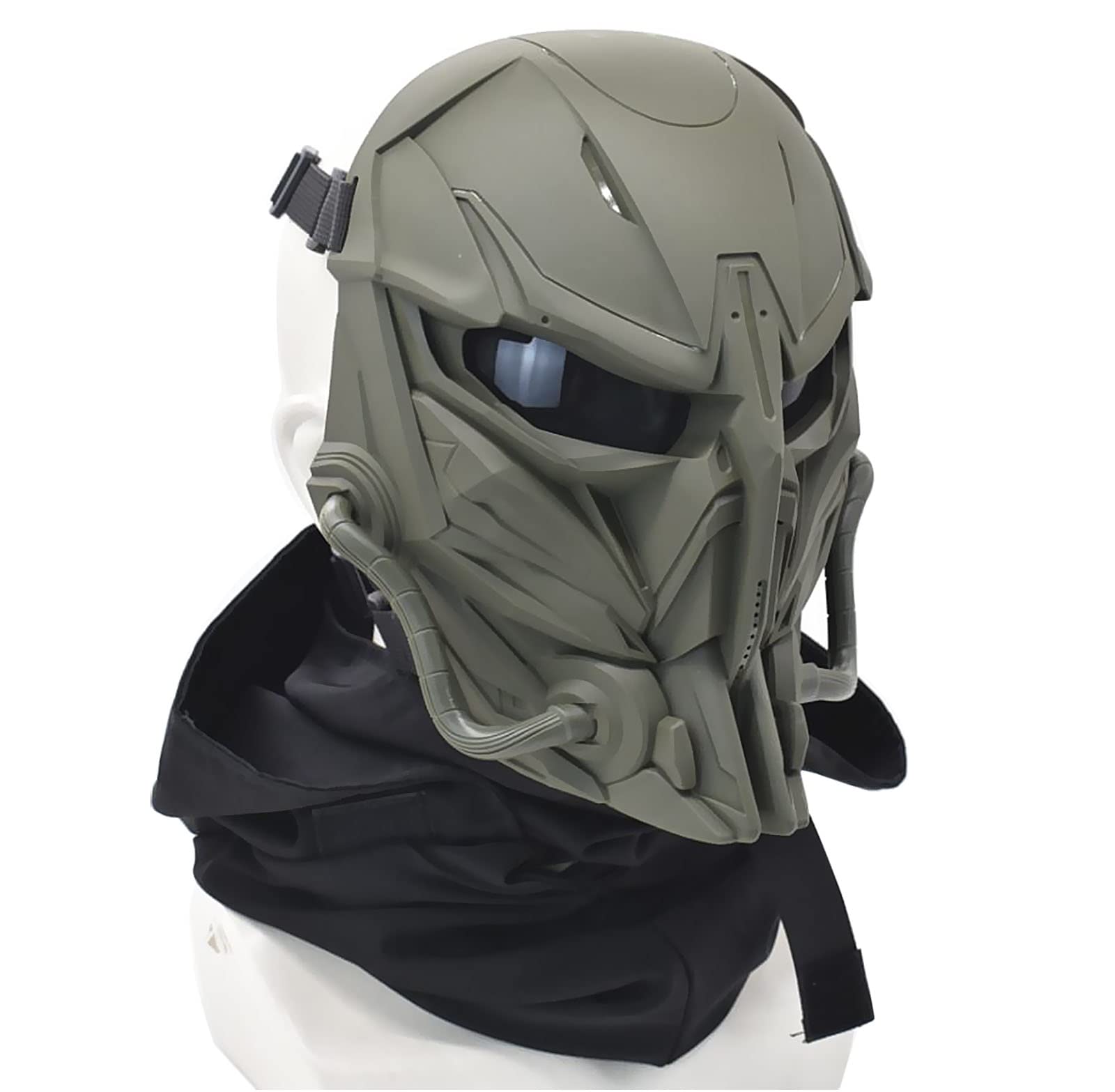 Tactical Airsoft Mask Balaclava - Dual Mode Hood Face Cover for Paintball & Airsoft Games - Protective Headgear for Outdoor Sports & Military Training