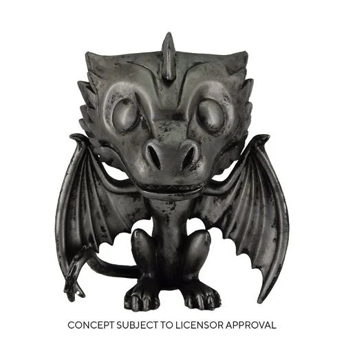 Game of Thrones Drogon Iron Deco Pop! Vinyl Figure - Collectible Dragon Statue for Fans, Home Decor & Gift Idea - Perfect for Display Shelf, Office Desk or Game Room Decor