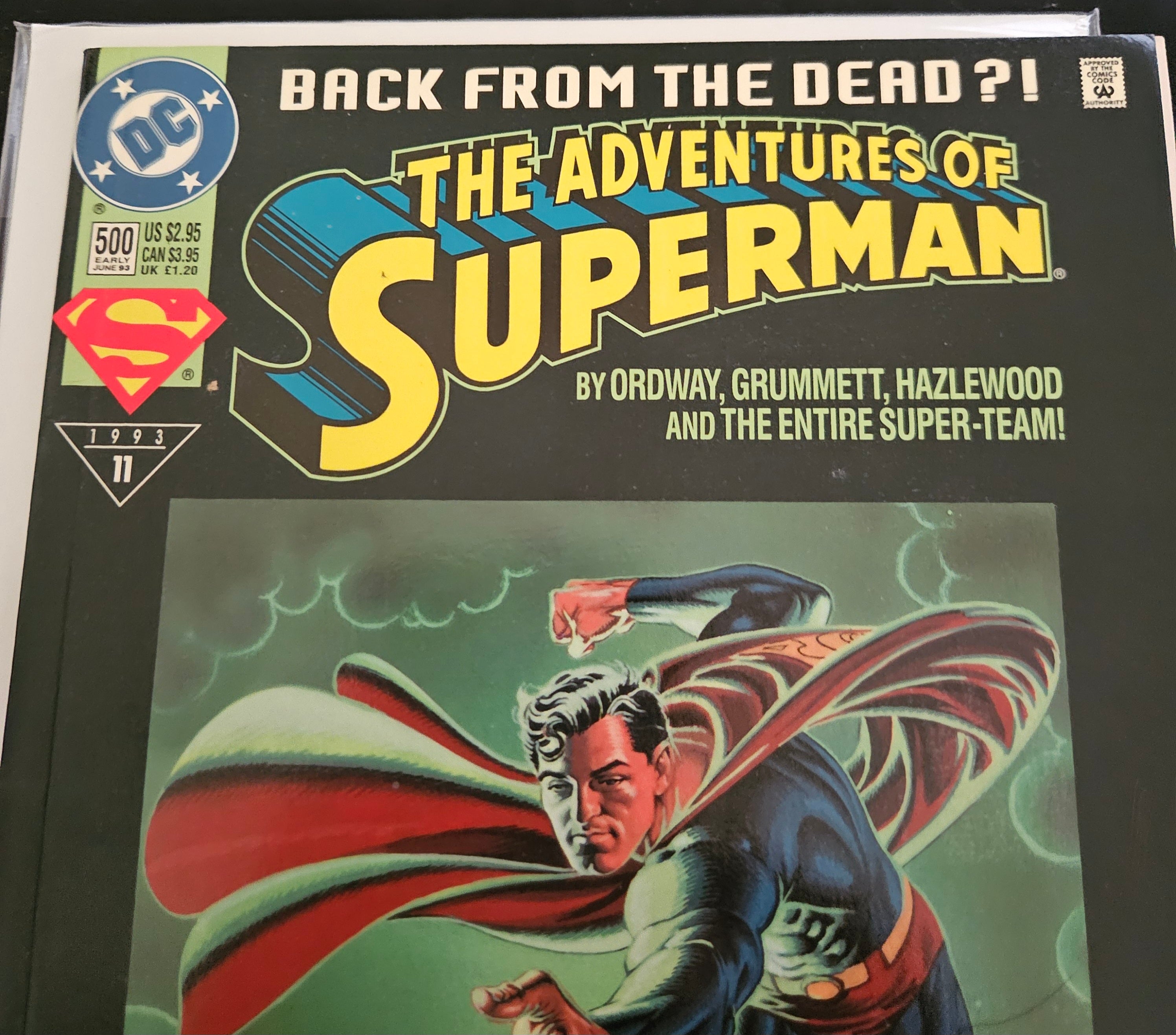 DC Comics Superman #500 (June 1993) - Return of Superman | Near Mint Condition | Collectible Comic Book for Fans & Investors | Perfect for Display, Gifts & Comic Collections