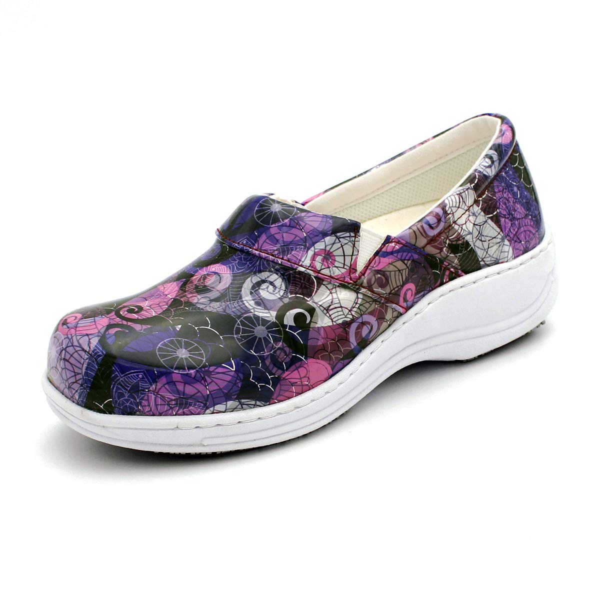 Laforst Women's Rachel Slip-Resistant Nursing Shoes - Comfortable Work Shoes for Nurses, Waitresses & Waiters - Breathable Manmade Upper Slip-On Clogs - Ideal for Hospital Shifts, Restaurant Service & Healthcare Work