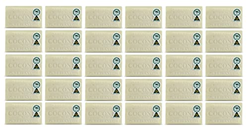 Australian Botanical Soap - Coconut & Lime Oil (40 Bars) | Natural Handmade Soap for Dry Skin, Gifts & Spa Use