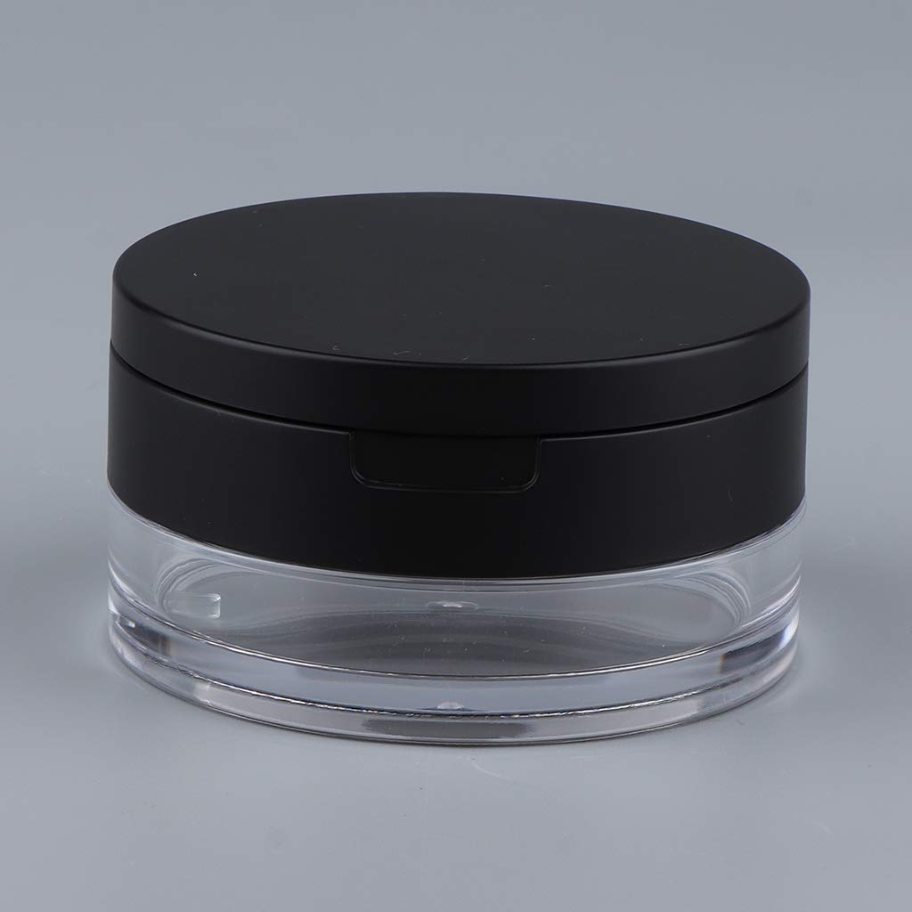 Ogquaton Refillable Portable Loose Powder Container with Sponge Puff & Mirror - DIY Makeup Case with Sifter for Travel & Touch-ups | Compact Cosmetic Storage Box for On-the-Go Beauty