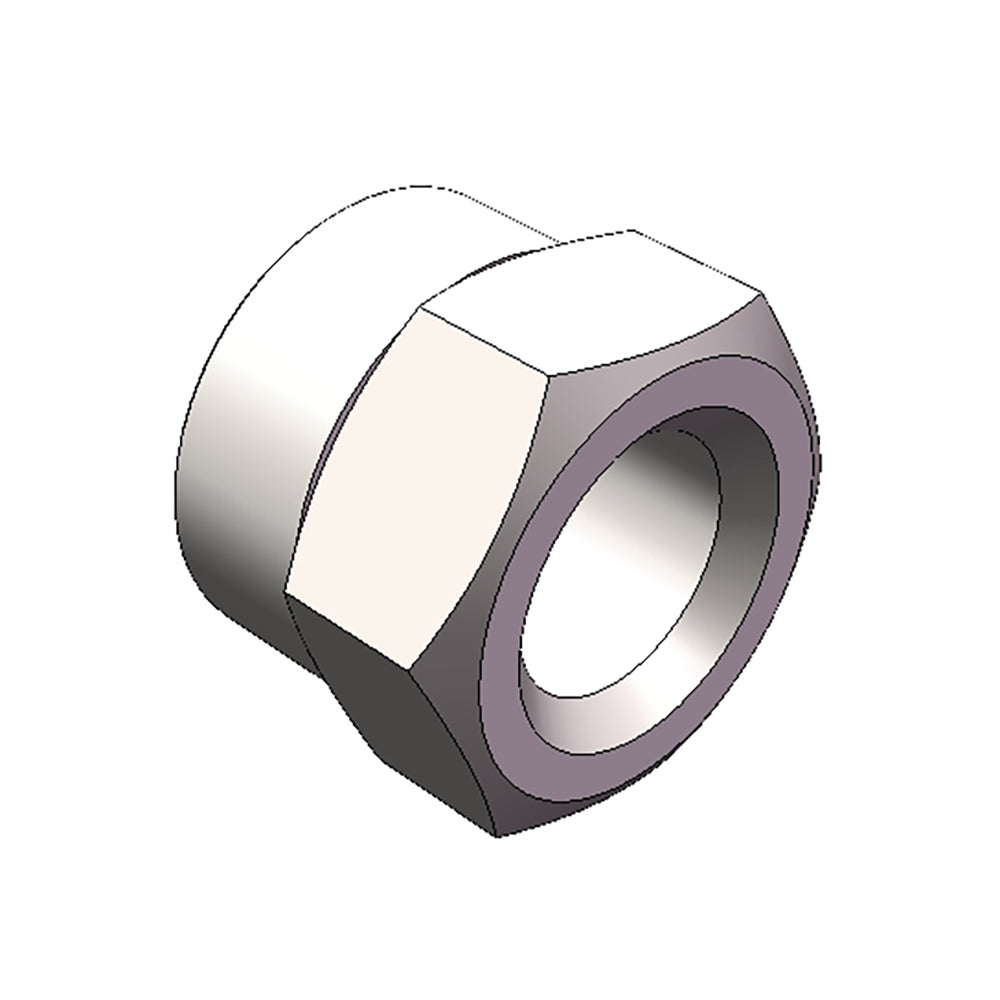 M12 Left-Hand Thread Hex Nut (BD4802 92) - Heavy Duty Fastener for Automotive, Machinery & DIY Projects