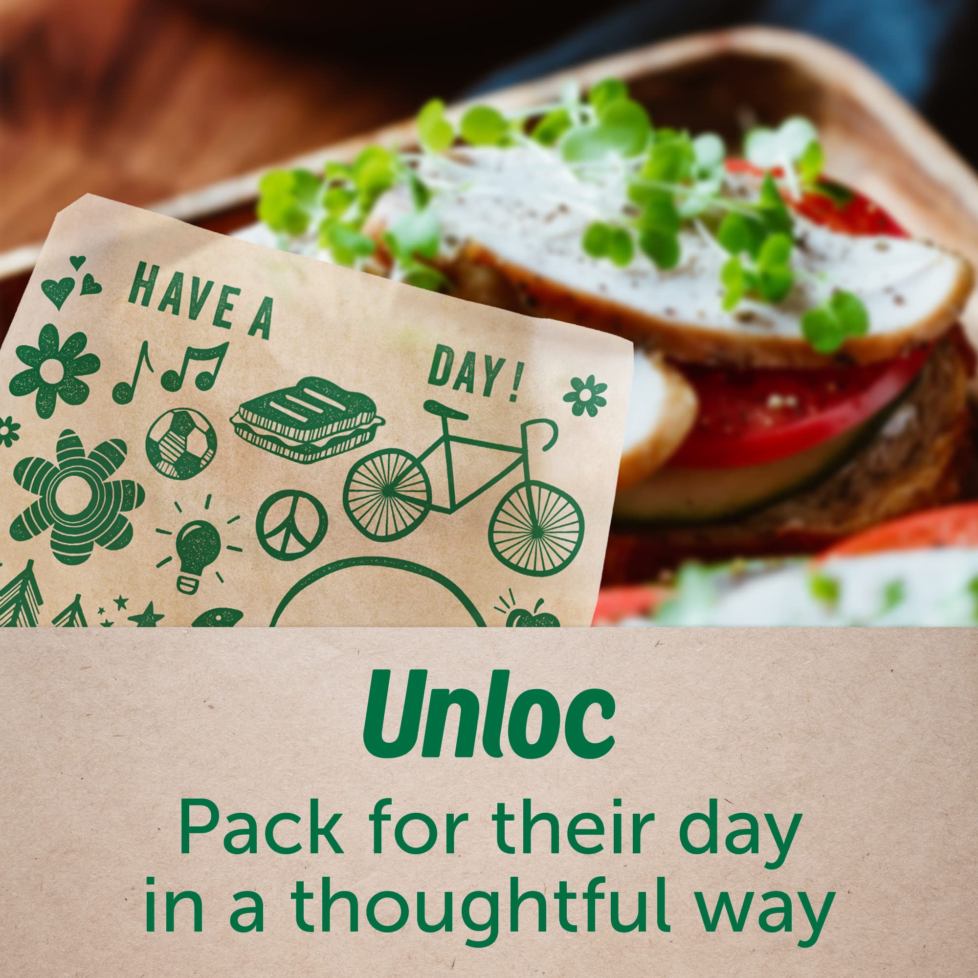 Eco-Friendly Ziploc Paper Sandwich and Snack Bags - 150 Count, Reusable & Sealable with Cute Patterns | Perfect for School Lunches, Picnics, and Food Storage