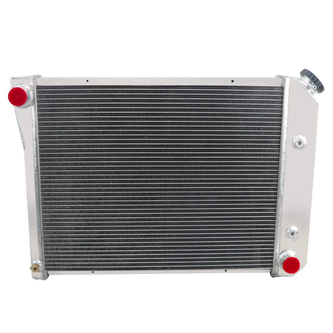 High-Performance 3 Row All Aluminum Radiator with 16-Inch Fan & Shroud - Compatible with Nova/Firebird 1969-74, Camaro/Impala Caprice 1971-73, GM Models 1968-87 - Perfect for Classic Car Restoration & Cooling Upgrades