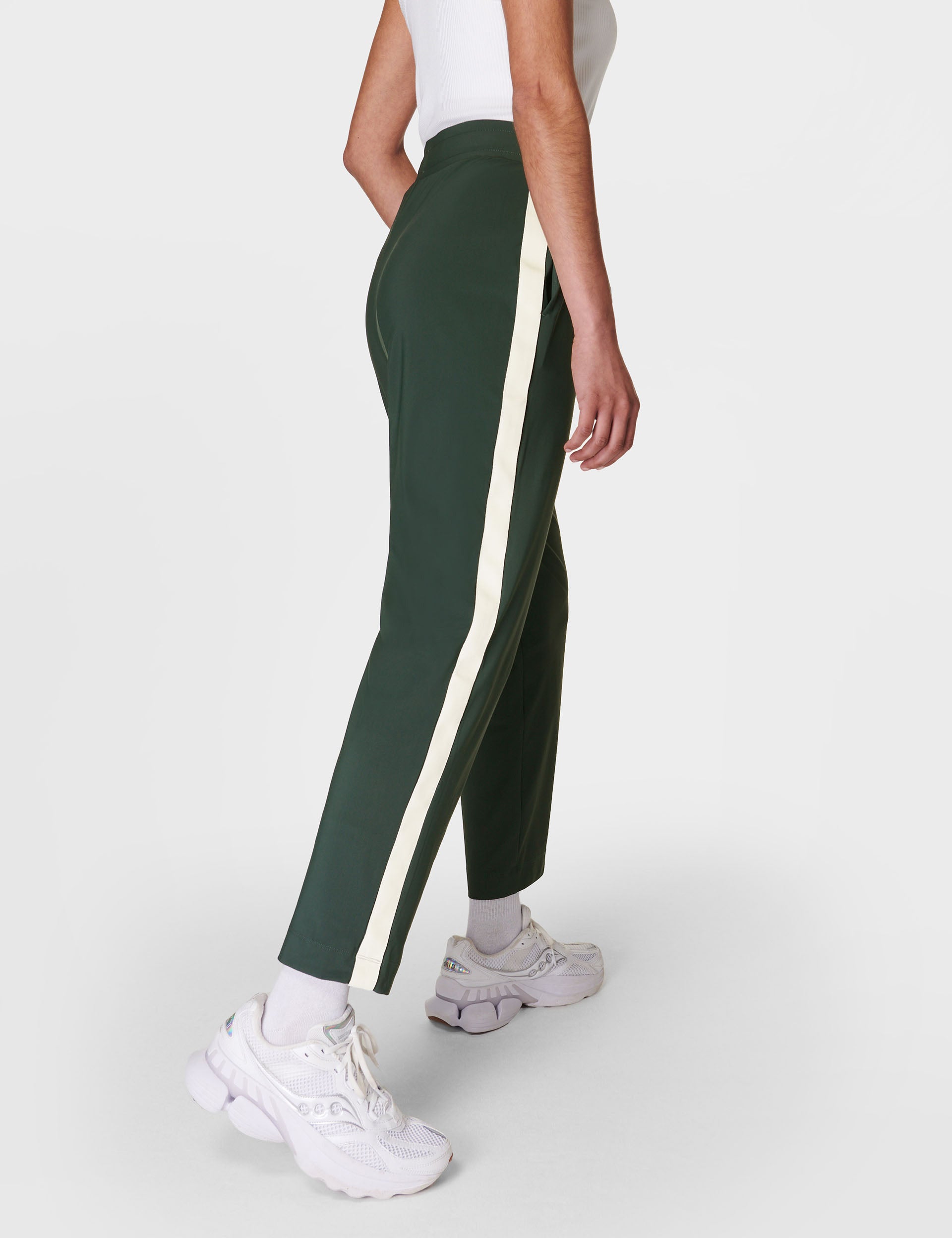 Explorer Side Stripe Pants for Men - Outdoor Hiking Trekking Green Trousers - Perfect for Camping, Travel & Adventure Activities