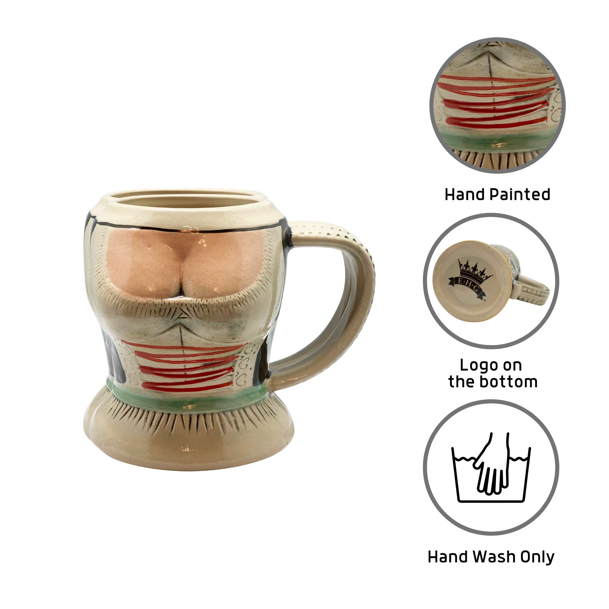 Authentic German Oktoberfest Beer Stein Mug Set – 0.55L Ceramic Beer Mugs with Traditional Dirndl Design, Perfect for Oktoberfest Celebrations, Beer Tasting Parties & Bavarian Themed Events