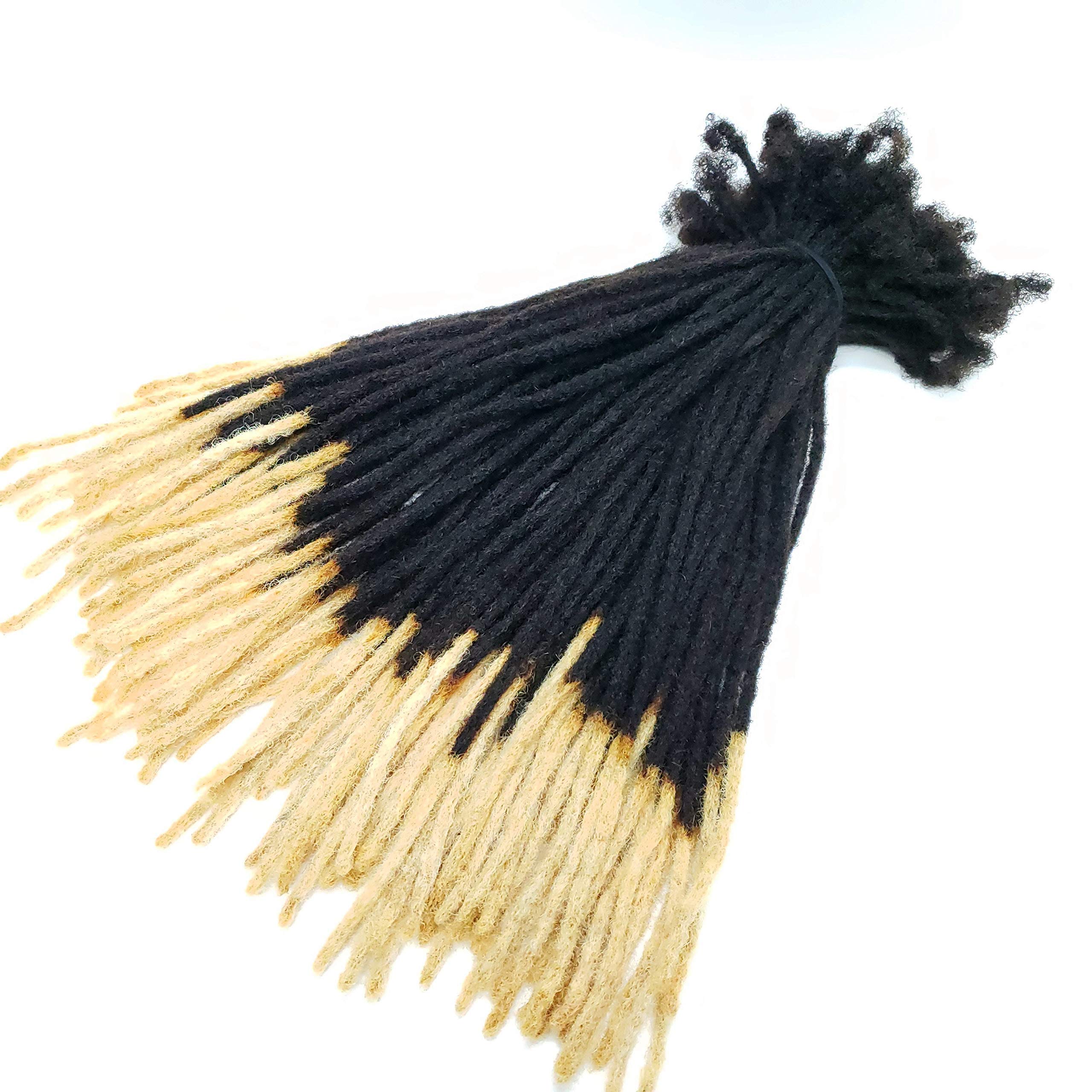 100% Human Hair Dreadlocks Extensions - Handmade Medium 1/4
