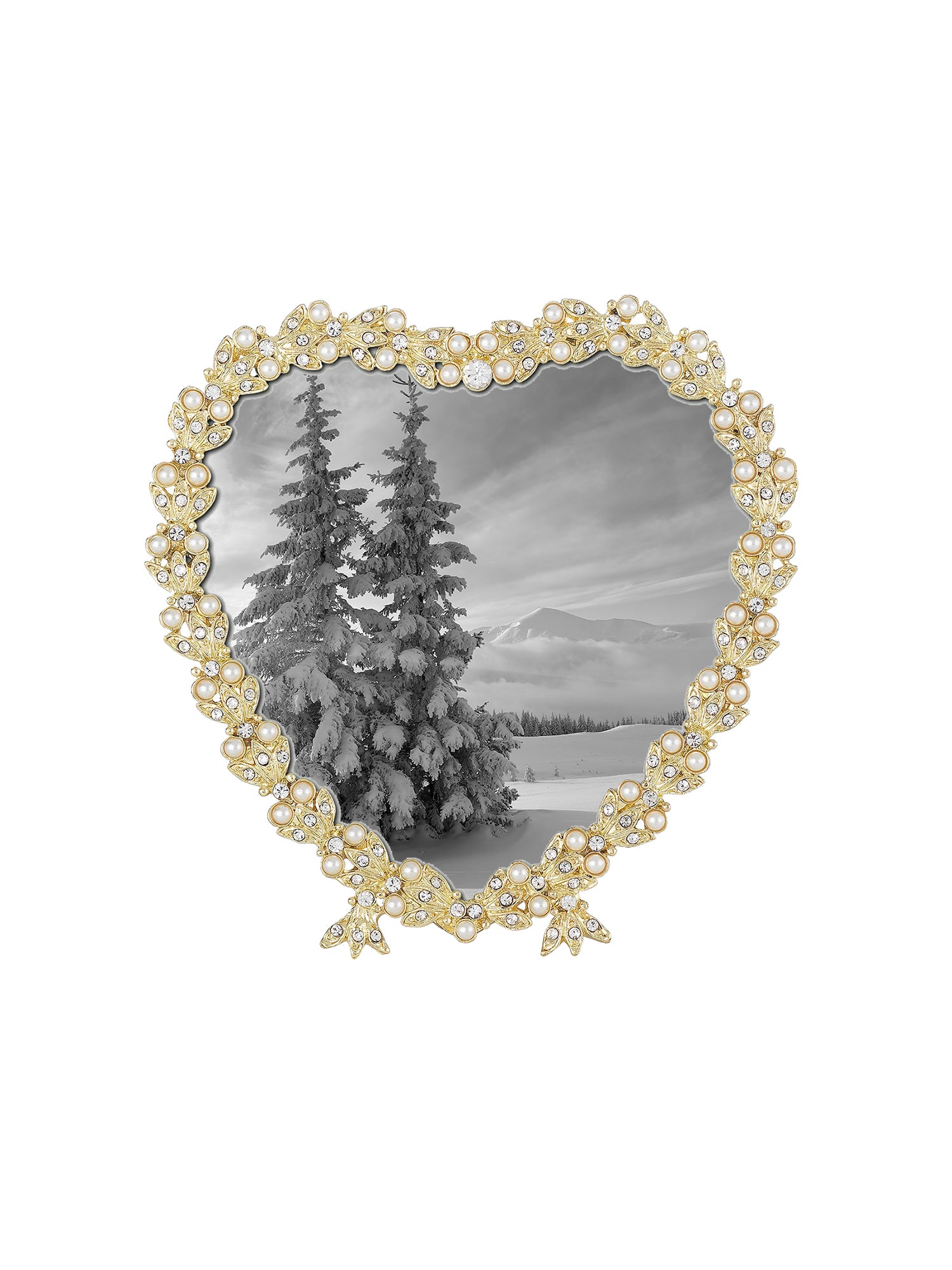 Contessa Heart Frame - Elegant Decorative Picture Frame for Wall Art, Home Decor, and Gift Giving - Perfect for Weddings, Anniversaries, and Special Occasions