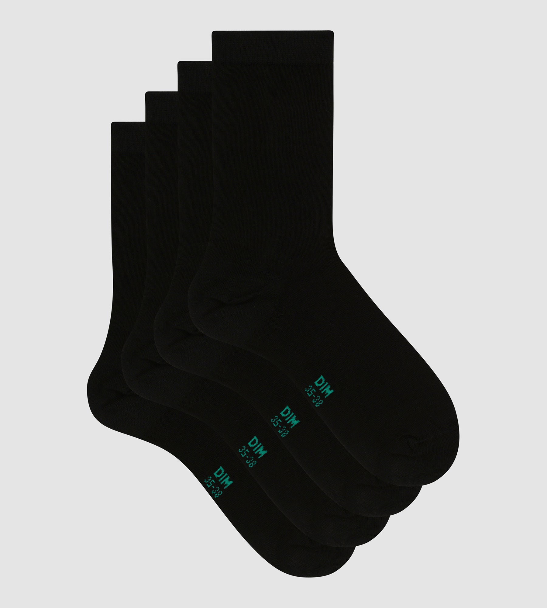 Organic Cotton Women's Socks 2-Pack - Black | Soft & Breathable Everyday Wear for Work, Gym & Casual Outfits