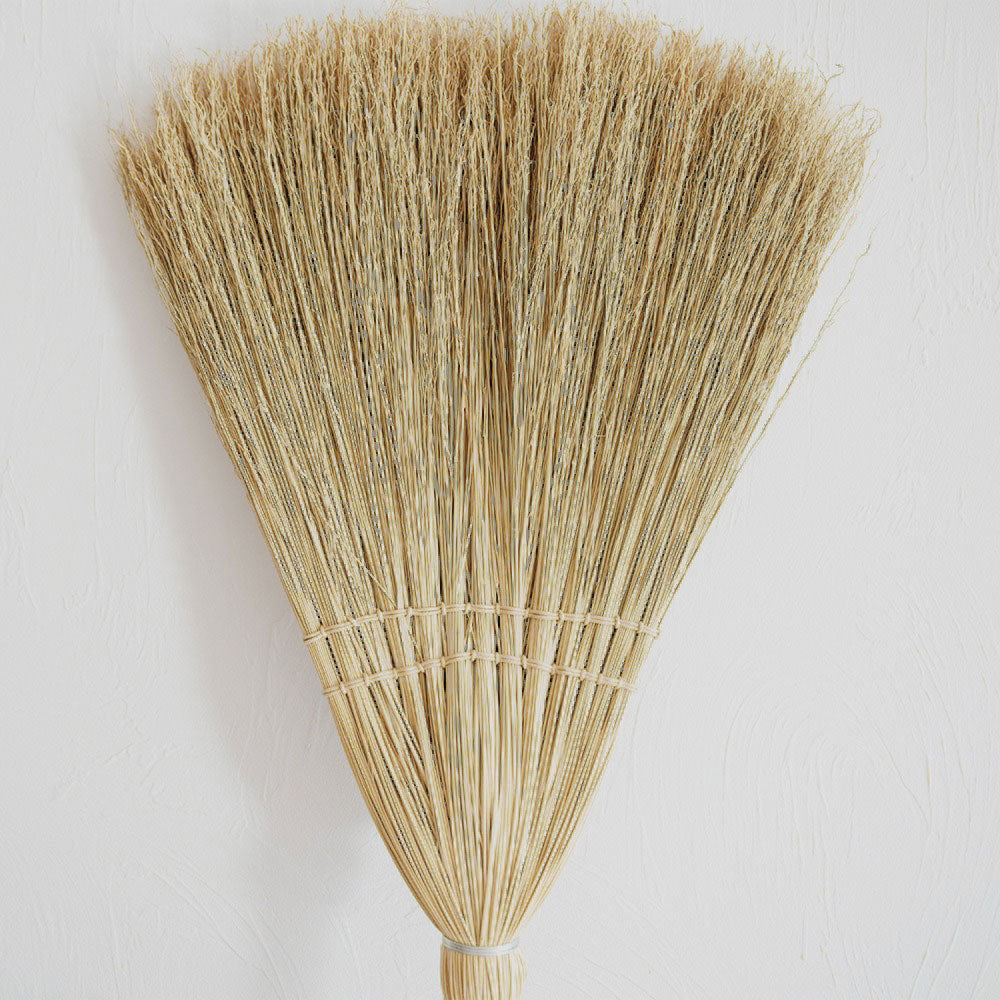 Handmade Farmhouse Broom - Natural Bristles for Sweeping & Decor - Perfect for Home Cleaning, Rustic Decor, and Cozy Farmhouse Style