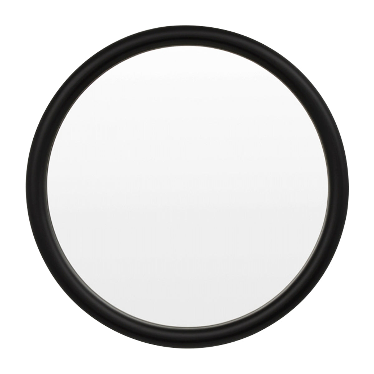 Gertrude Round Mirror - 24 Inch Black Framed Wall Mirror for Living Room, Bedroom, Bathroom - Decorative & Functional Home Decor