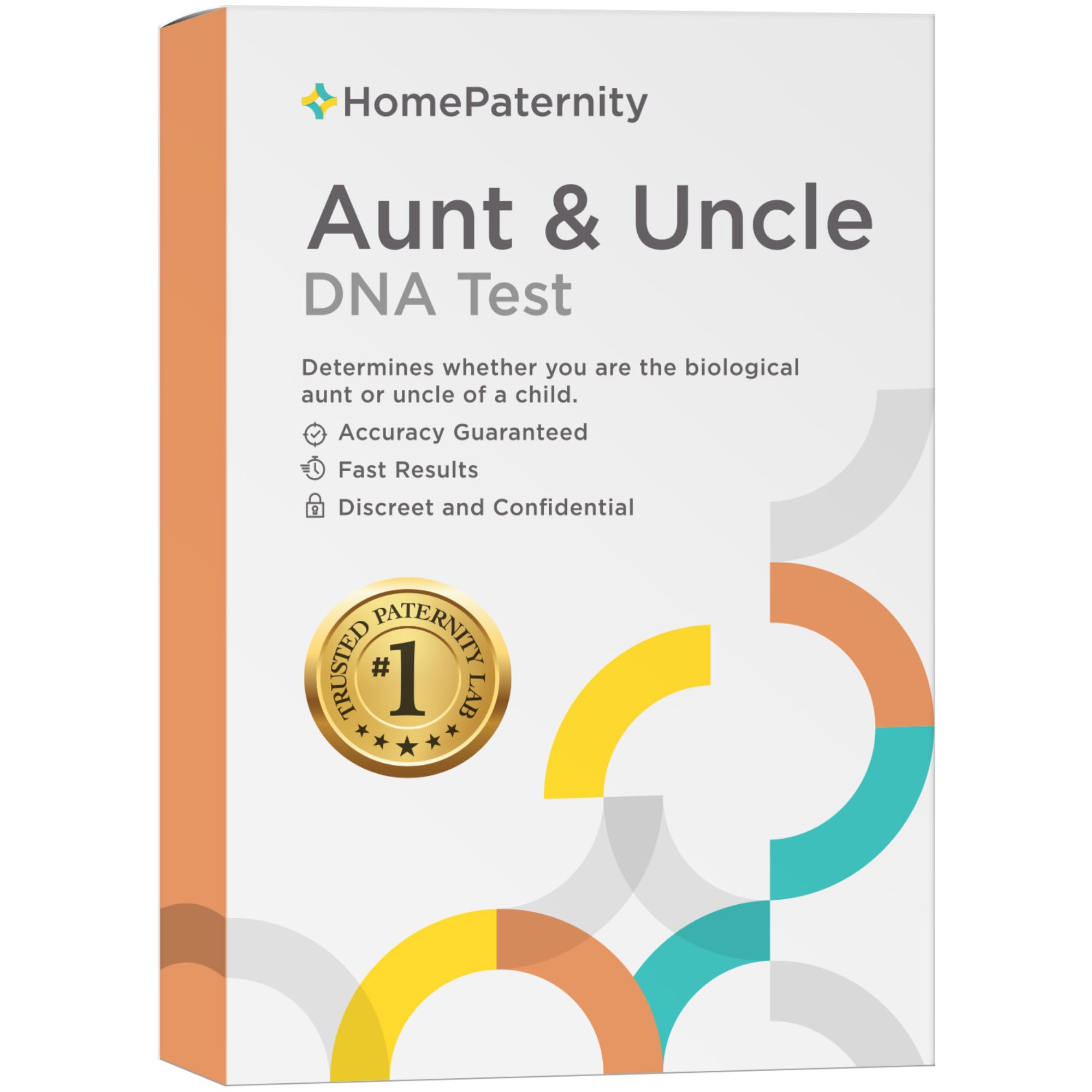 Accurate Aunt/Uncle DNA Test Kit - 34 Genetic Markers Tested | Fast Results, All Lab Fees & Shipping Included | Paternity Testing Without Father | Perfect for Family Reunions, Legal Proof & Genealogy Research