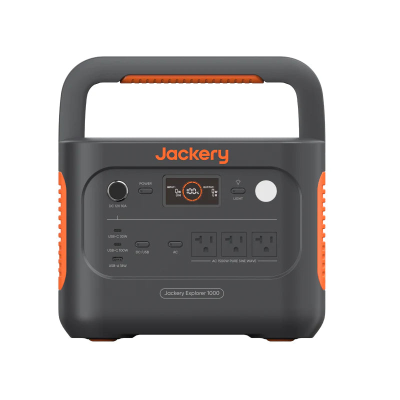 Jackery Explorer 1000 V2 1070Wh/1500W Solar Generator - Portable Power Station for Camping, RV, Emergencies & Outdoor Adventures