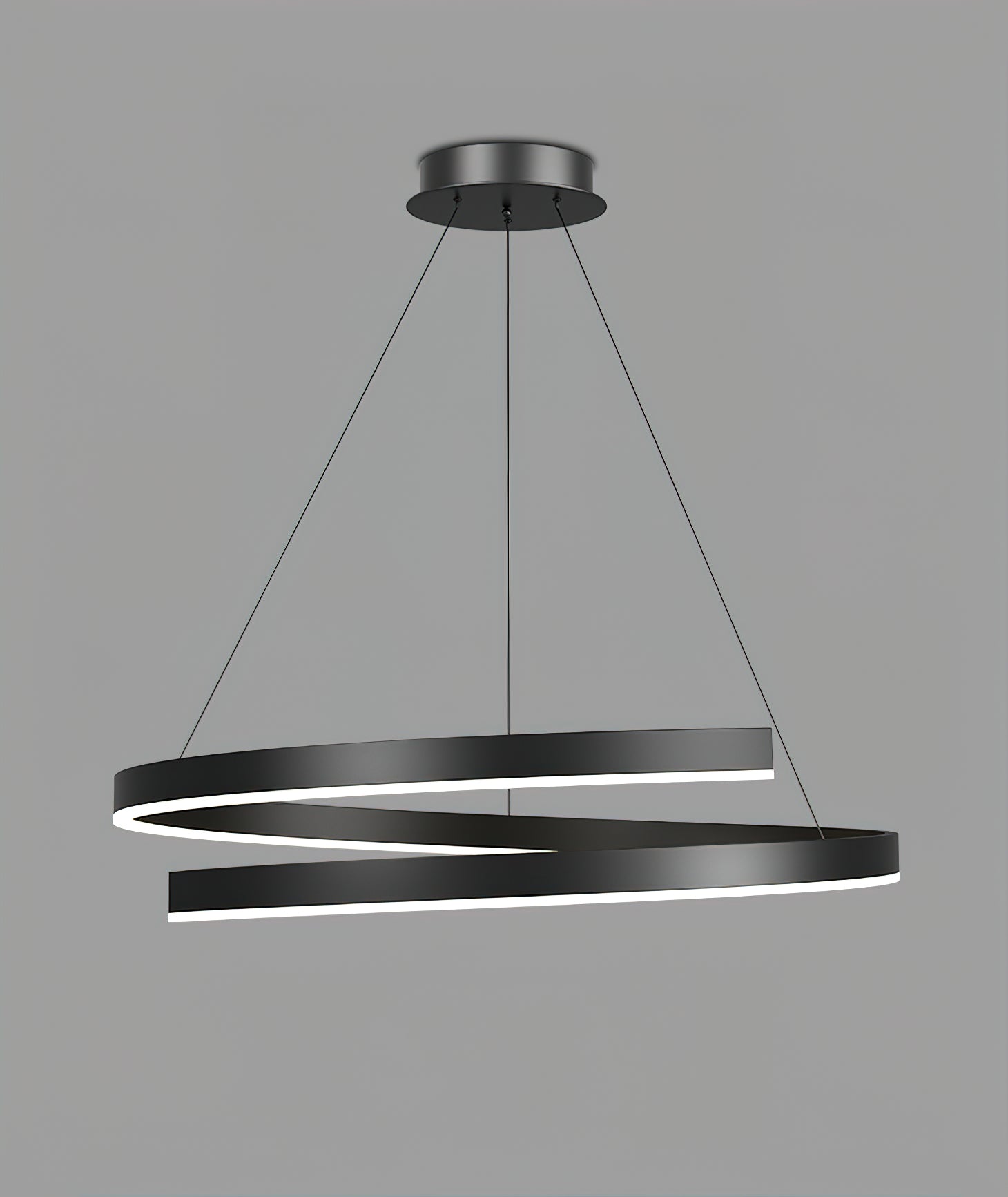 Minimalist Ring Pendant Light Fixture - Modern Scandinavian Hanging Lamp for Living Room, Bedroom & Dining Room Decor