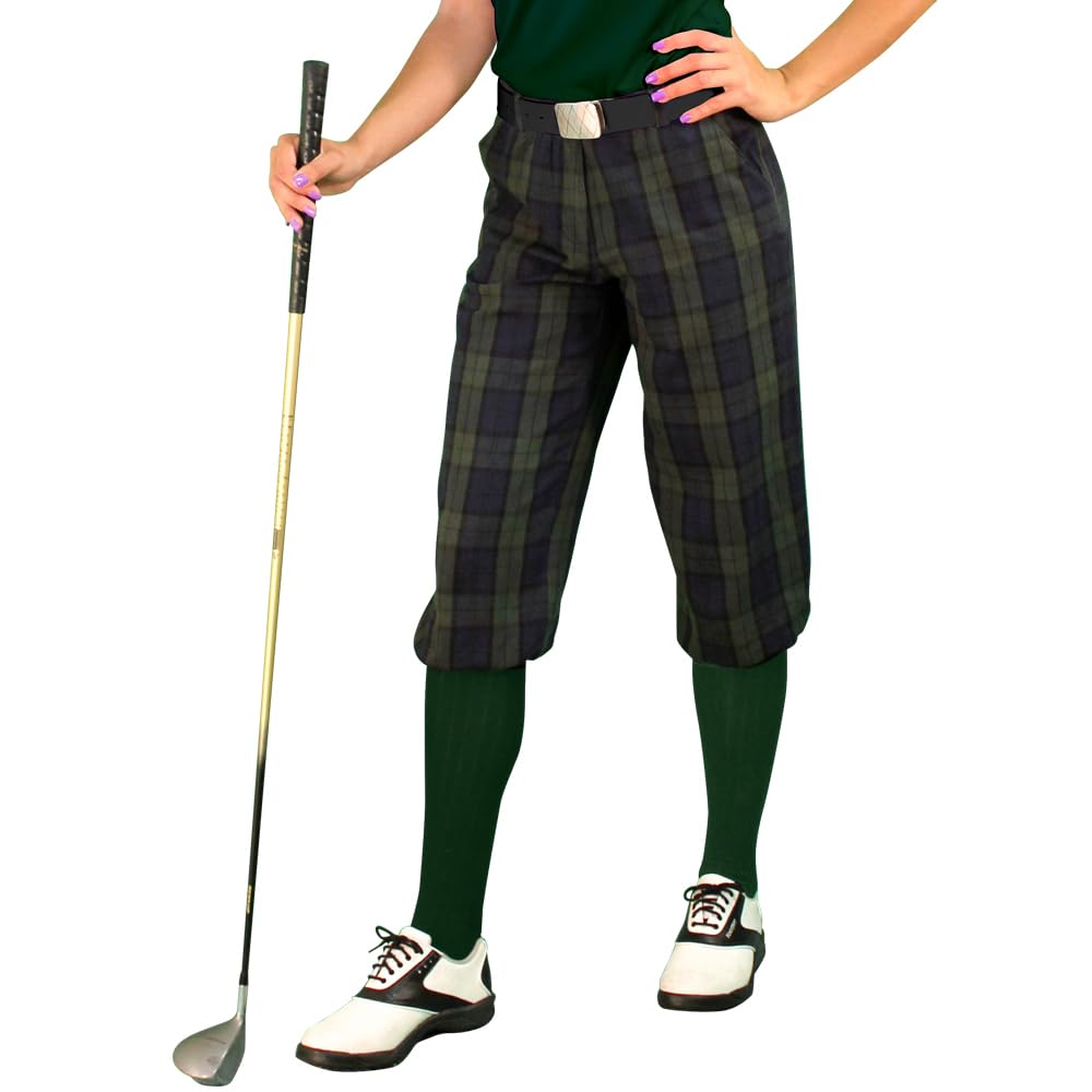 Plaid Women's 'Par 5' Golf Skirt - Classic Black Watch Tartan Pattern | Perfect for Golf Outings, Country Club Events & Casual Wear