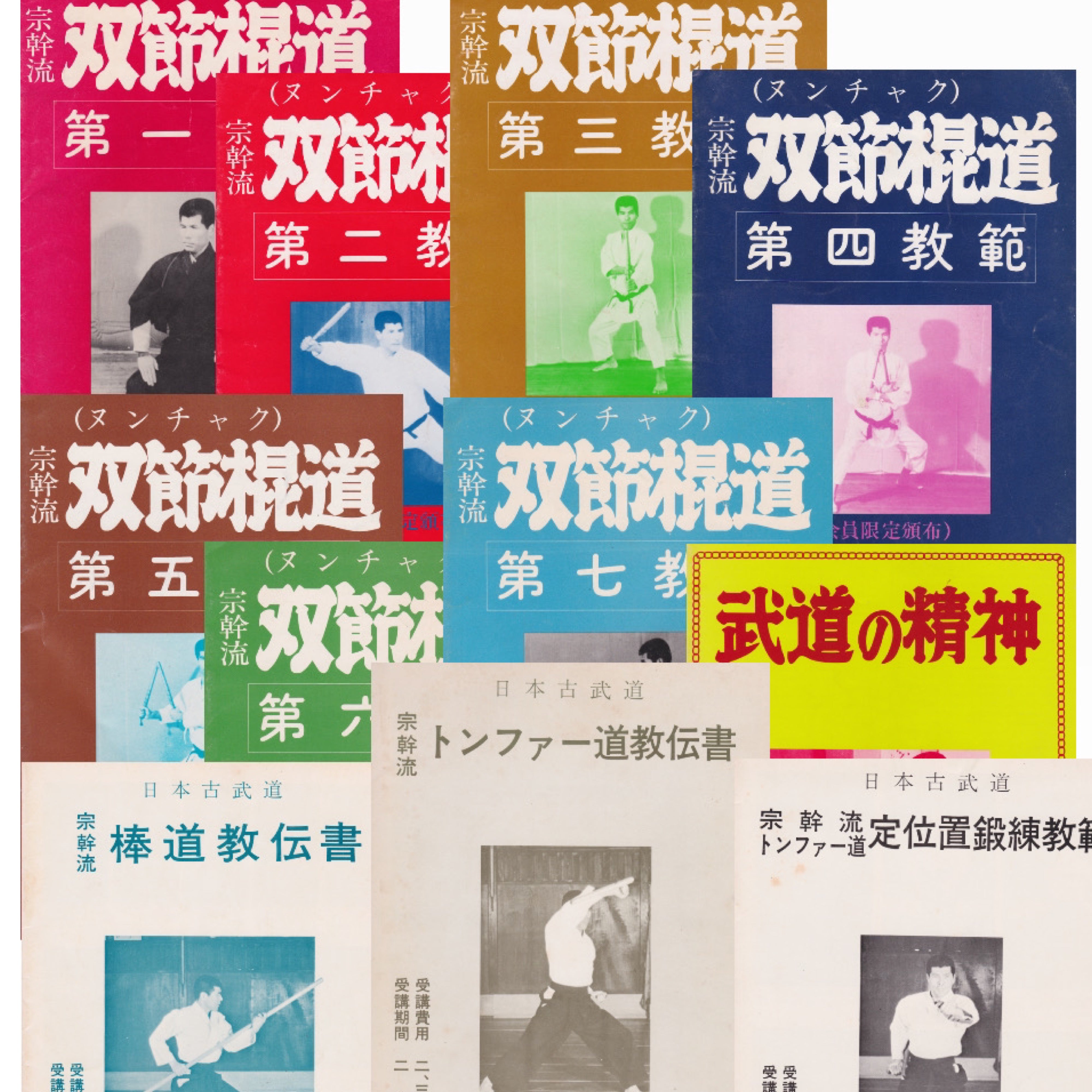 Busen Arakawa 11 Book Set - Nunchaku, Bo, Tonfa & Budo Spirit Martial Arts Collection (Used) - Perfect for Martial Arts Training, Self-Defense & Weapon Techniques