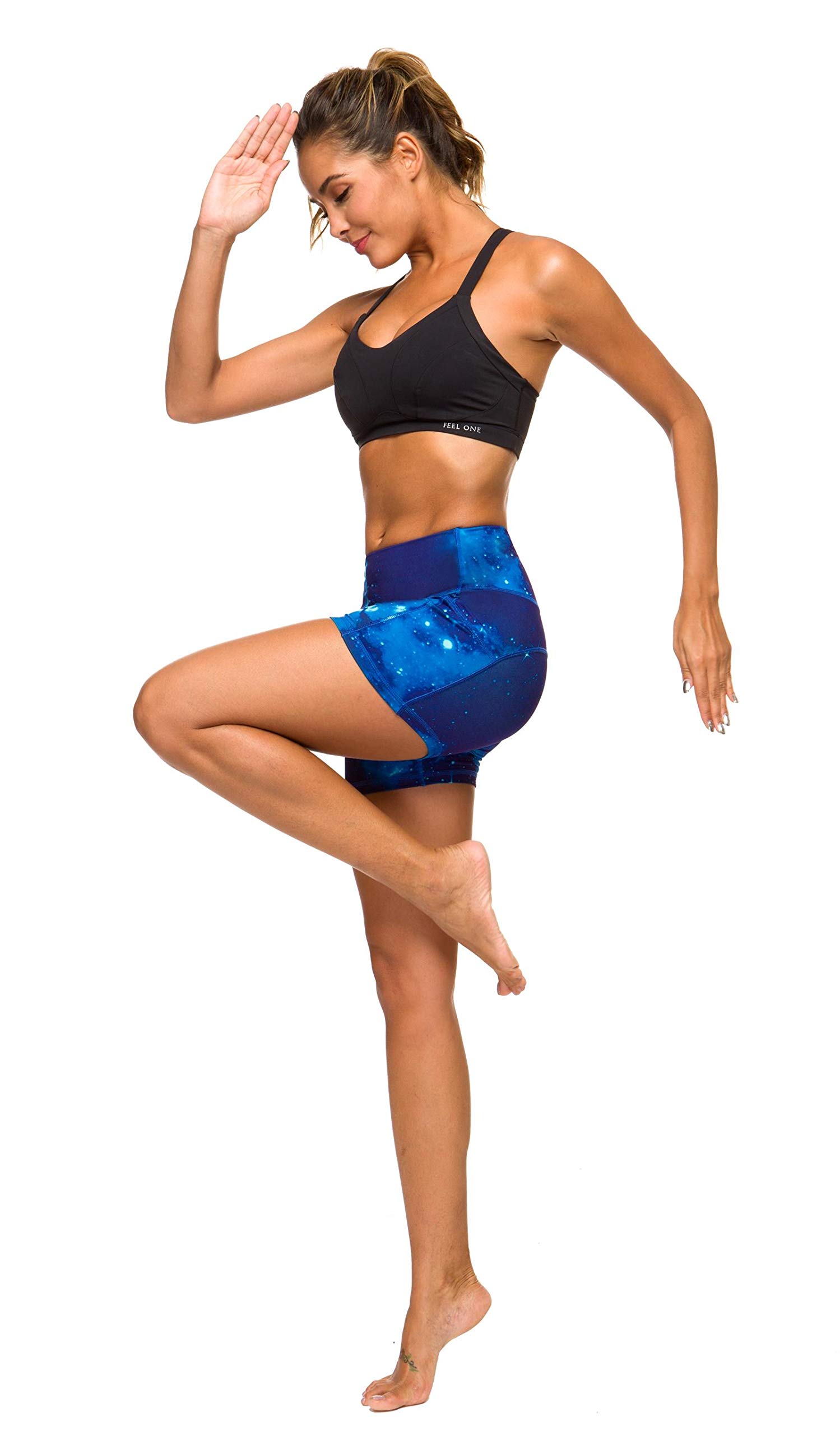 Munvot Women's High Waisted Running Shorts with Pockets - Workout Yoga Athletic Shorts for Women - Perfect for Gym, Jogging & Outdoor Activities