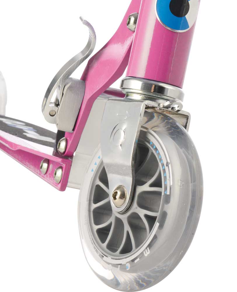 Micro Sprite Kids Scooter - Lightweight Foldable Kick Scooter for Boys & Girls Ages 5-12 | Adjustable Handlebar Height | Smooth Ride | Perfect for Commuting to School, Park Rides & Neighborhood Fun (Pink)