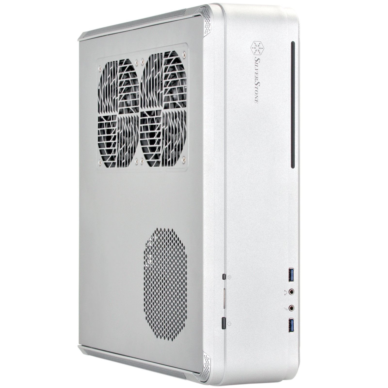 Silverstone SST-FTZ01S Premium Mini-ITX PC Gaming Case - Compact Aluminum Chassis for High Performance Gaming Rigs | Perfect for Small Space Setups & Home Office Battlestations