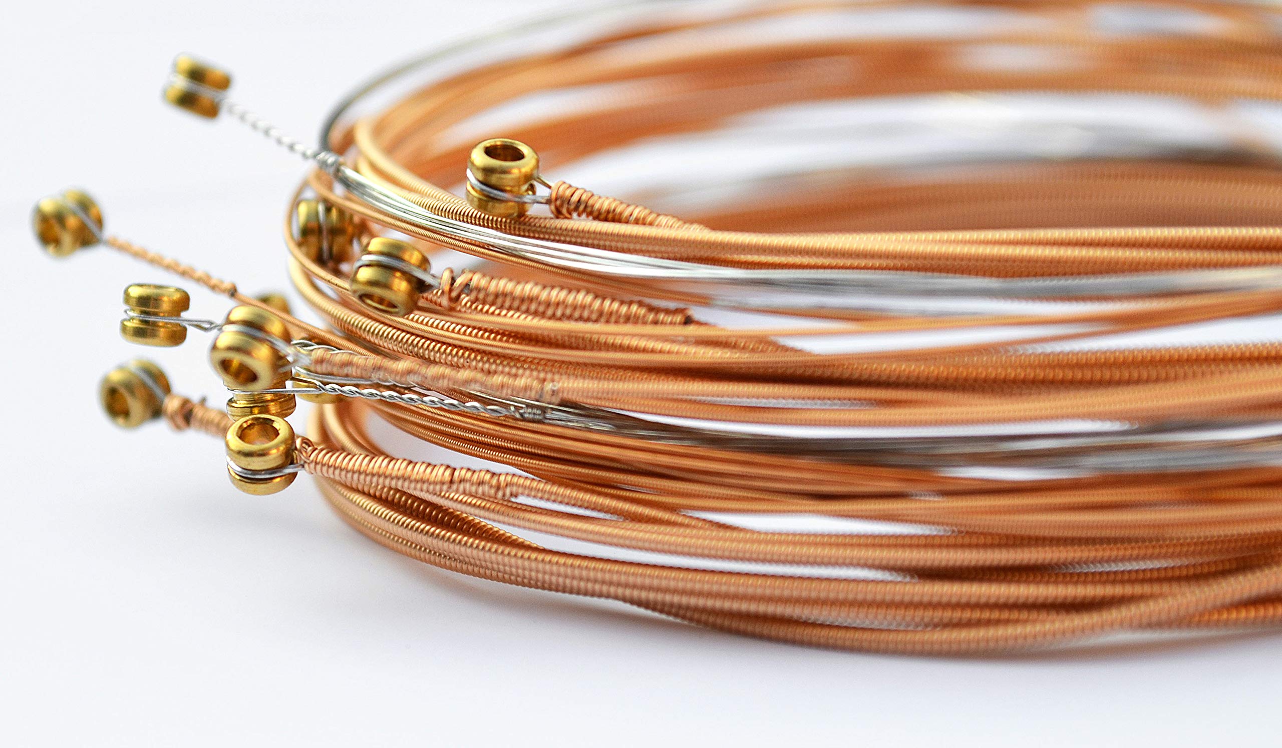 Magma Light Acoustic Guitar Strings 10-48 Gauge, Flat Phosphor Bronze Wound - .010