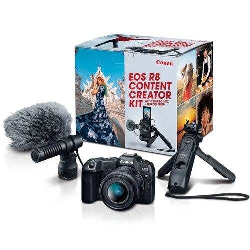 Canon EOS R8 Full Frame Mirrorless Camera with RF 24-50mm Lens - 4K Video, Dual Pixel AF | Perfect for Vlogging, Photography & Content Creation
