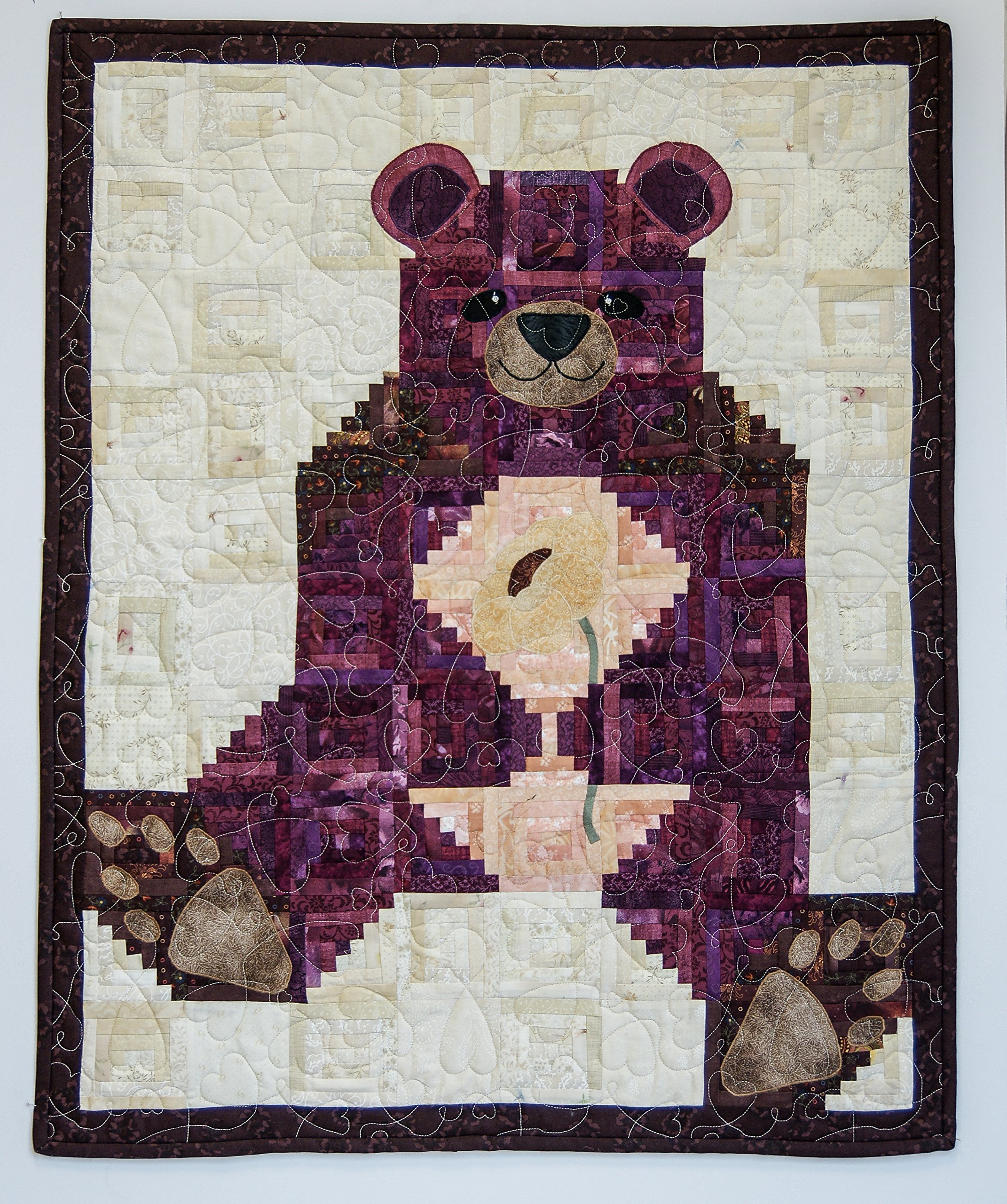 Soft and Cozy Teddy Bear Baby Quilt - Cute Nursery Blanket for Boys & Girls | Perfect for Cribs, Strollers, and Gift Giving