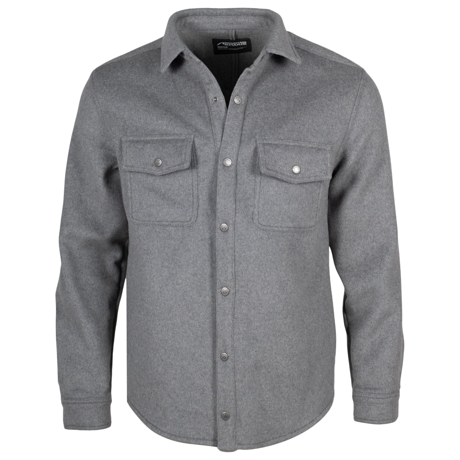 Dover Wool Shirt Jacket for Men - Warm Winter Fleece Lined Plaid Shirt Jacket - Outdoor Hiking, Camping & Casual Wear