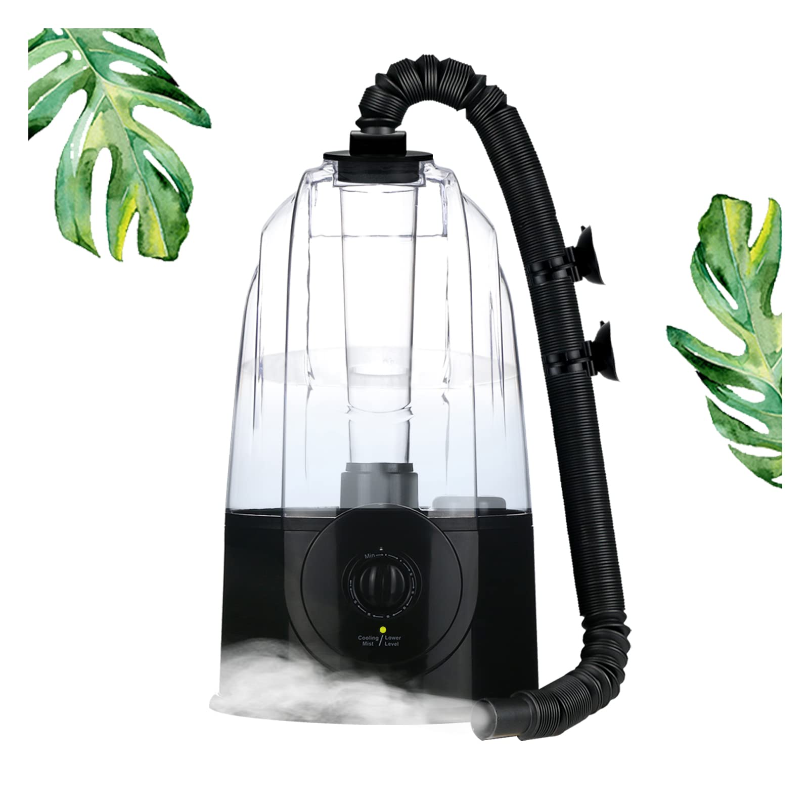 Coospider 3L Reptile Fogger Terrarium Humidifier - 380L/h High Output Mister for Reptiles, Amphibians & Herps - Ideal for Tropical Terrariums, Vivariums & Pet Habitats