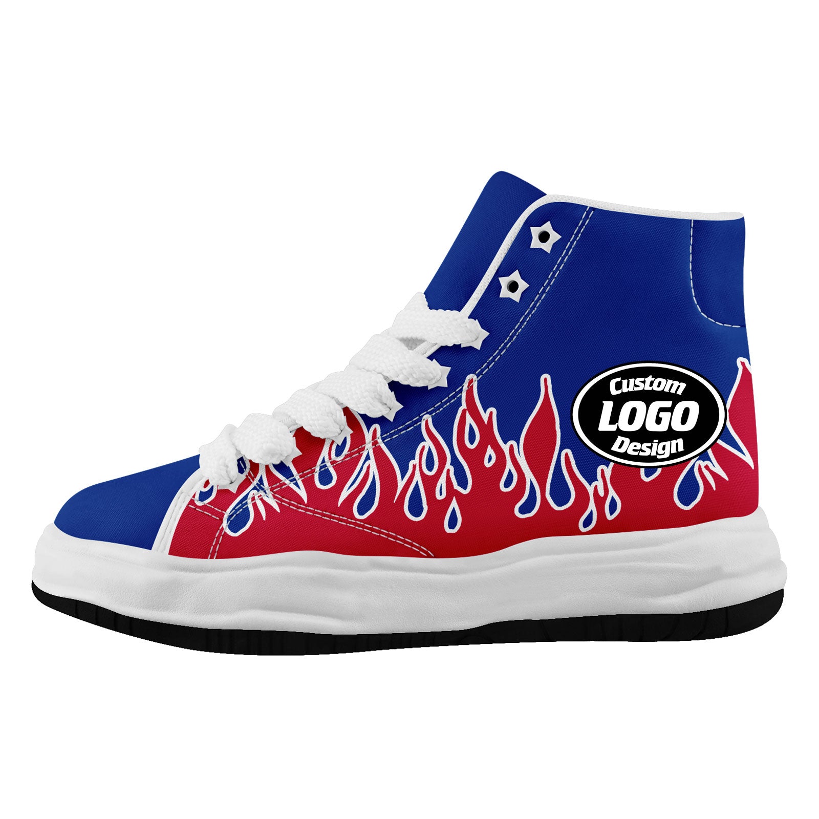 Custom Buffalo Football Jersey & Firesoul Sports Shoes Combo - Personalized Blue White Red Team Uniform & Athletic Sneakers Set for Football Fans, Players, and Sports Enthusiasts - Perfect for Game Day, Training, and Fan Gear