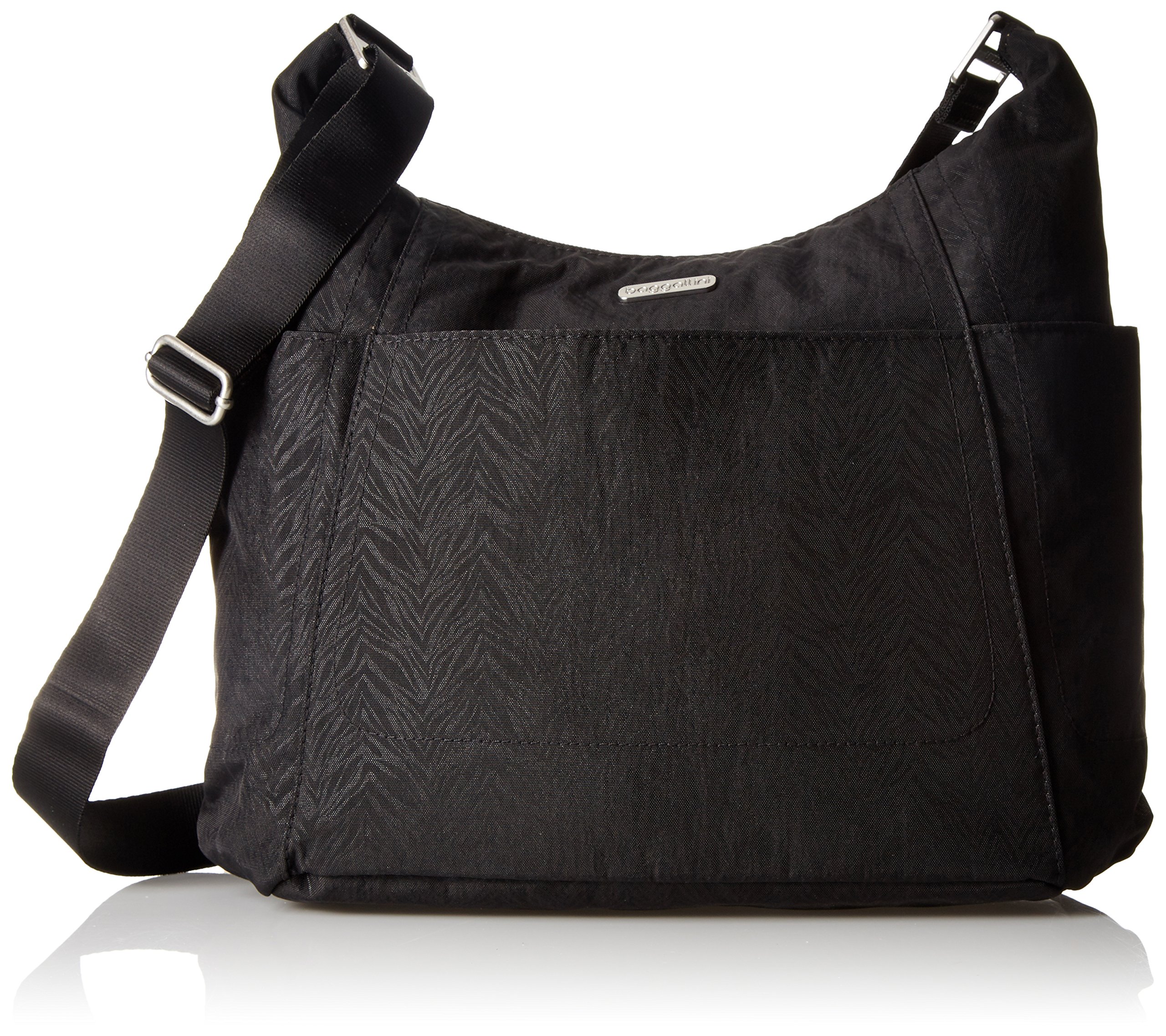 Baggallini Hobo Tote Bag - Lightweight Water-Resistant Travel Purse for Women with Multiple Pockets & Detachable Wristlet - Perfect for Airplane Carry-On, Commuting and Everyday Use